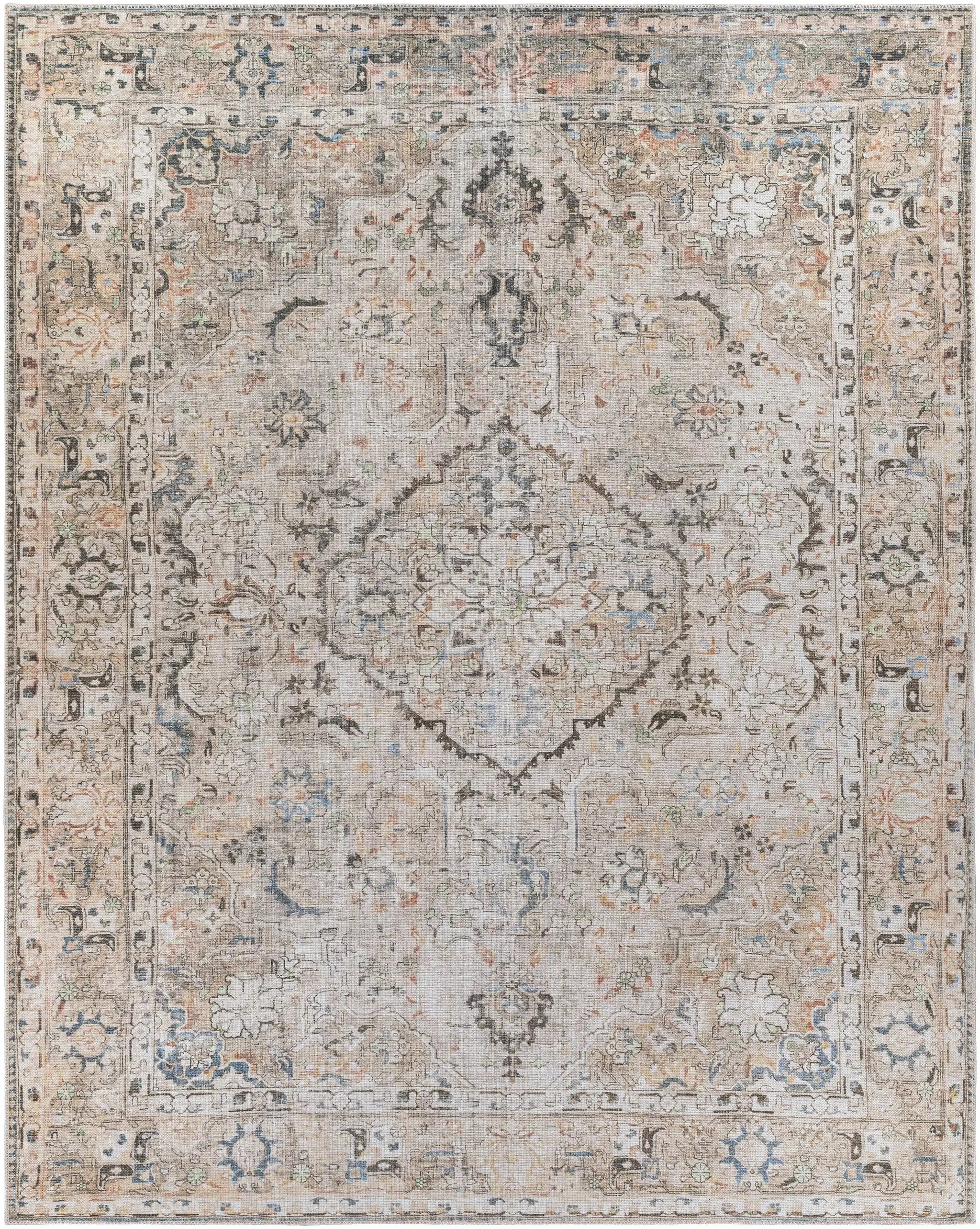 Brown Standon Vintage Washable Area Rug by Hauteloom