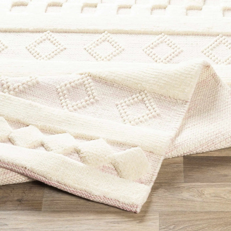 Knapp Pink Wool Rug - Clearance by Boutique Rugs