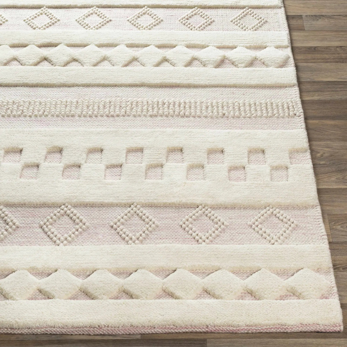 Knapp Pink Wool Rug - Clearance, photo 4 of 9