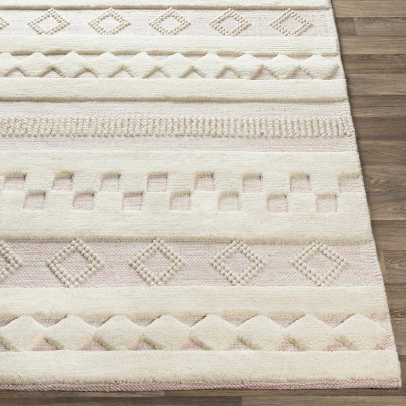 Knapp Pink Wool Rug - Clearance by Boutique Rugs