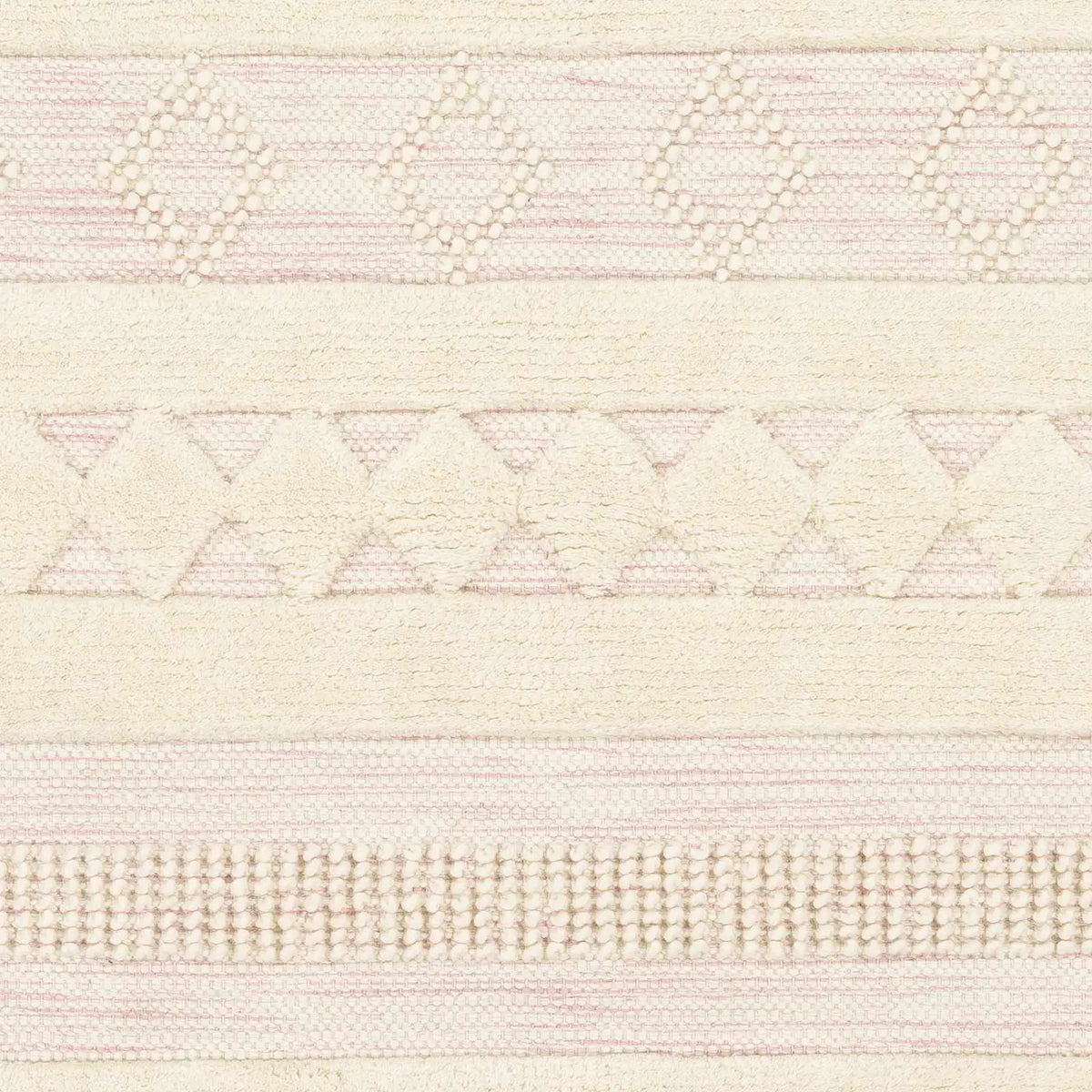 Knapp Pink Wool Rug - Clearance, sample swatch