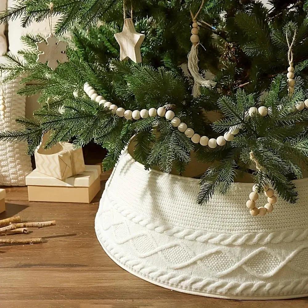 Knitted Christmas Tree Collar with Festive Holiday Design by House Of Avana