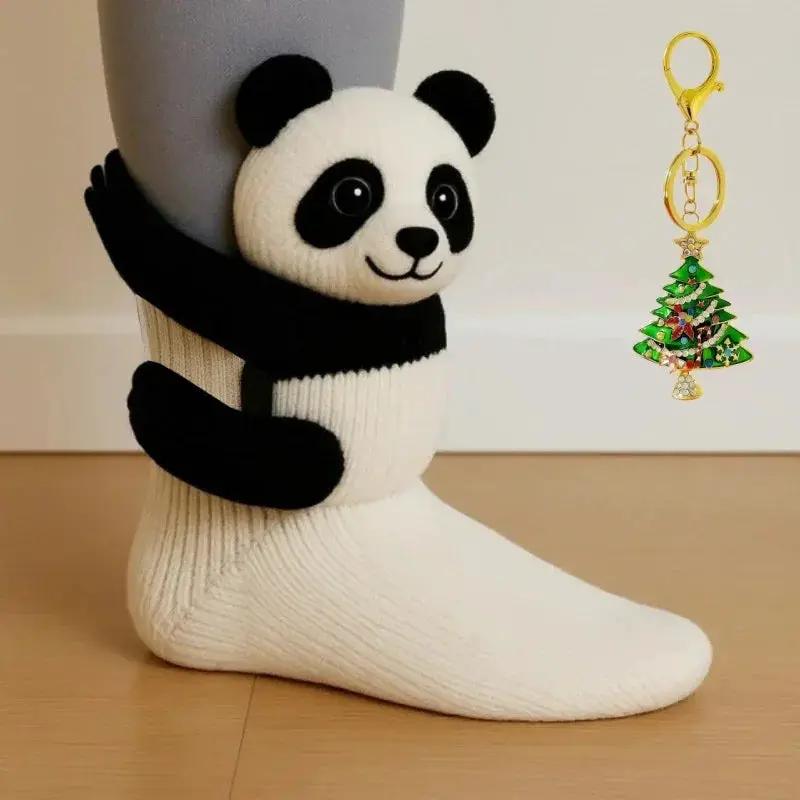 Knitted Plush Socks - Animal Pattern Unisex Cotton Socks by House Of Avana