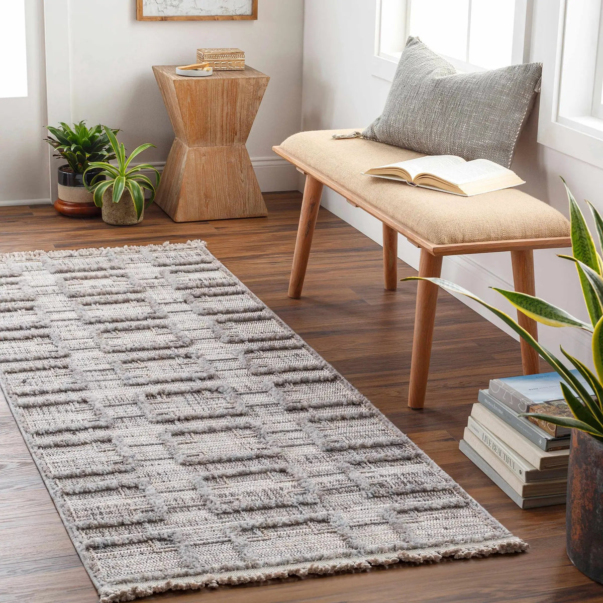 Knocklyon High-Low Rustic Rug, installed in a room 4