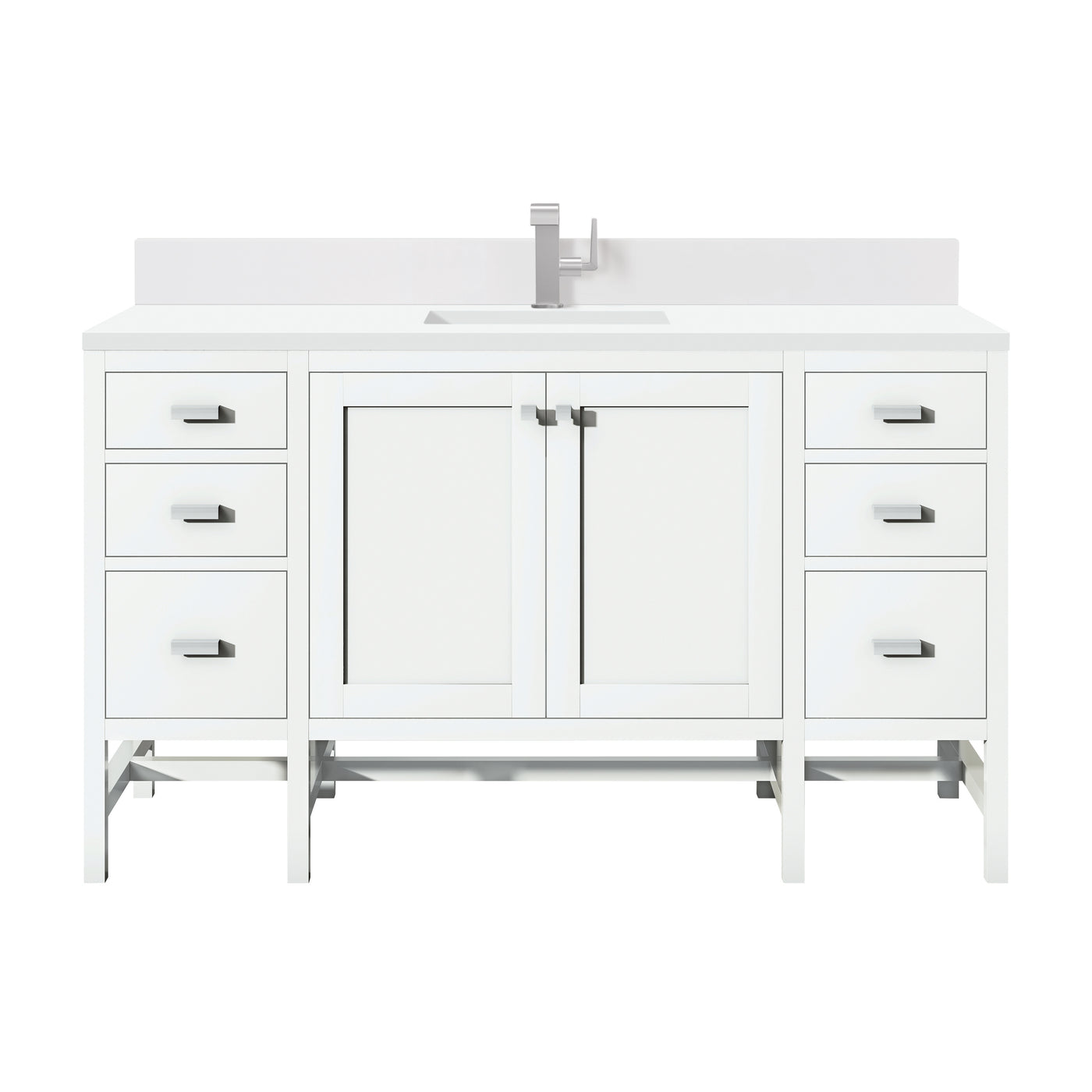 James Martin Addison 60" Single Bathroom Vanity, Glossy White, view 18