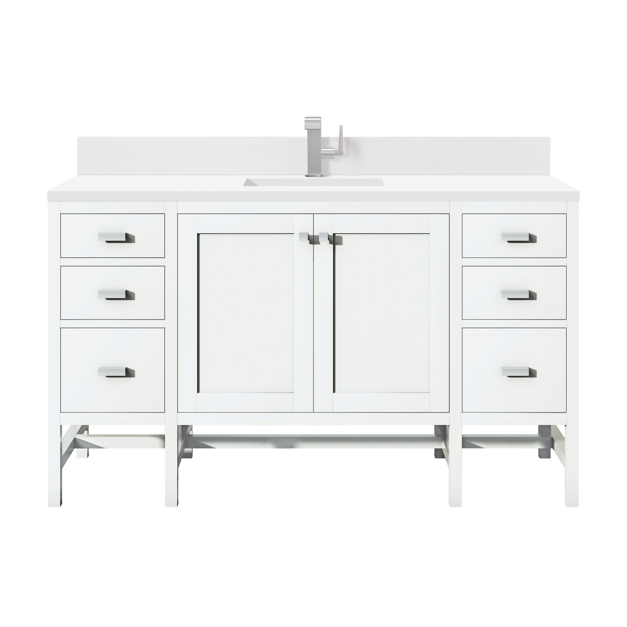 James Martin Addison 60" Single Bathroom Vanity, Glossy White, view 18
