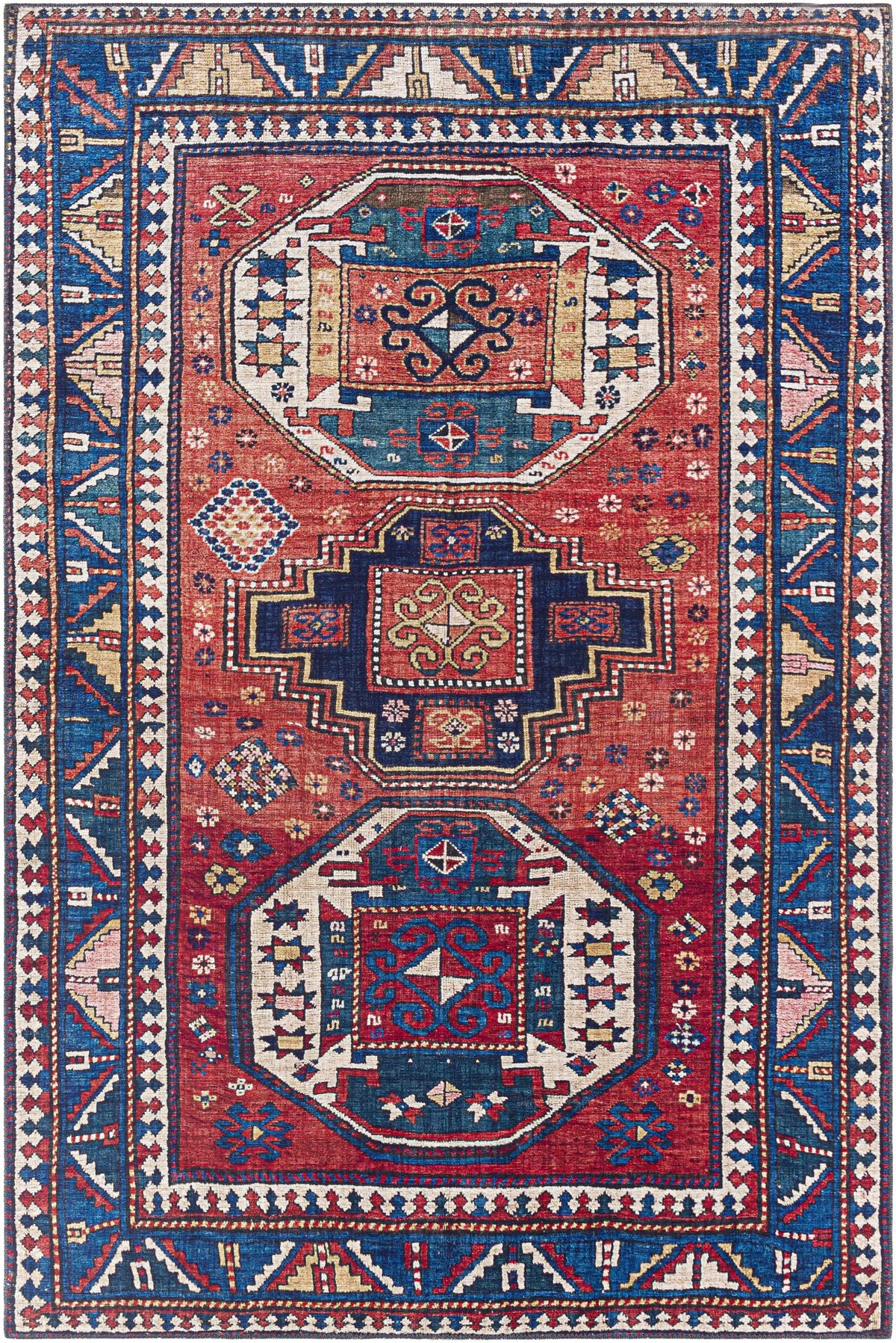 Kodiak Red&Blue Oriental Area Rug, photo 13 of 13