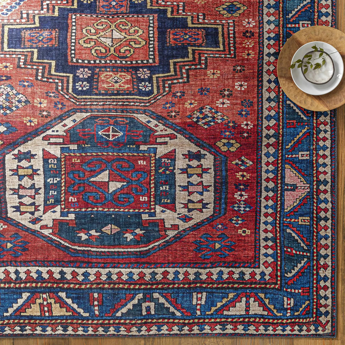 Kodiak Red&Blue Oriental Area Rug, photo 9 of 13