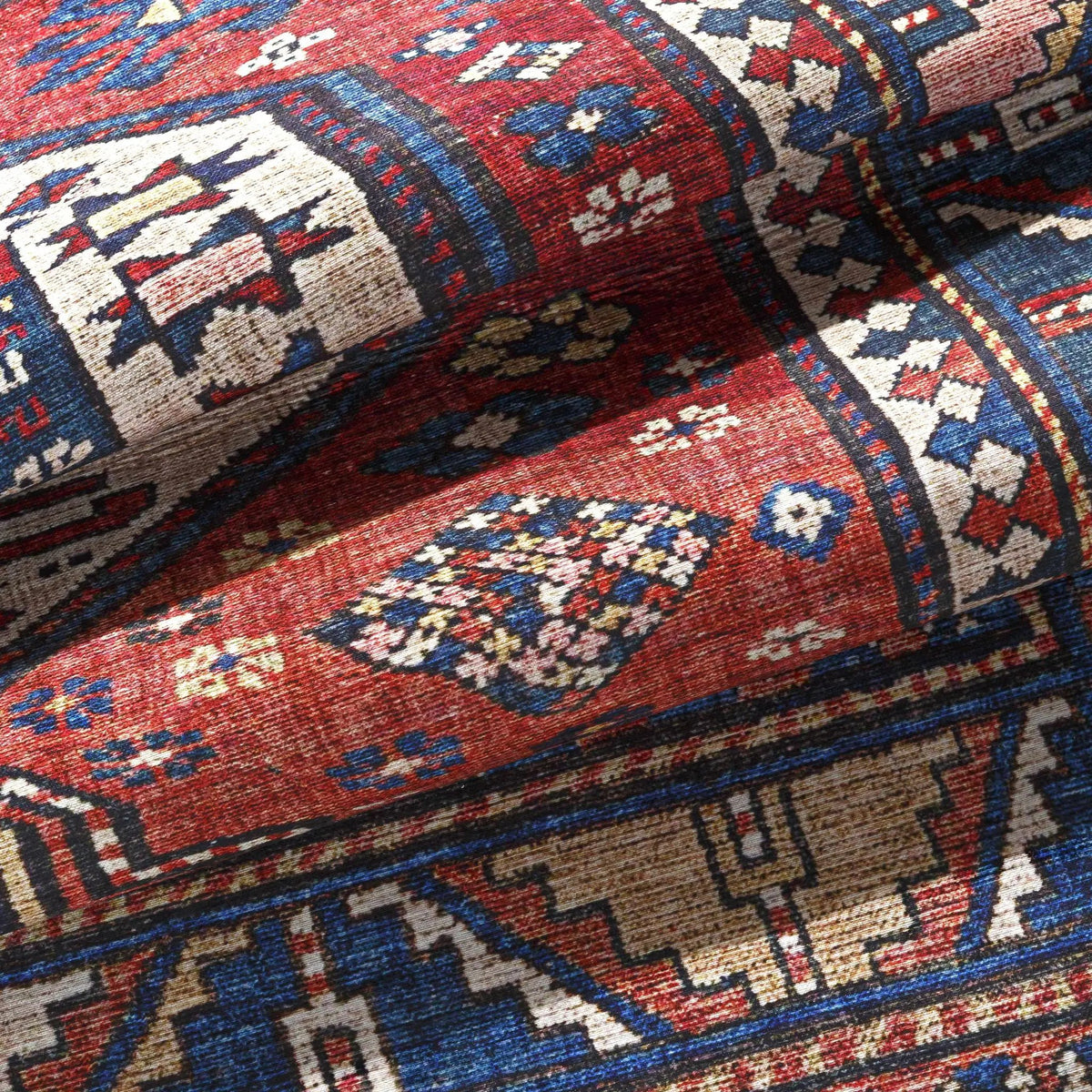 Kodiak Red&Blue Oriental Area Rug, photo 6 of 13