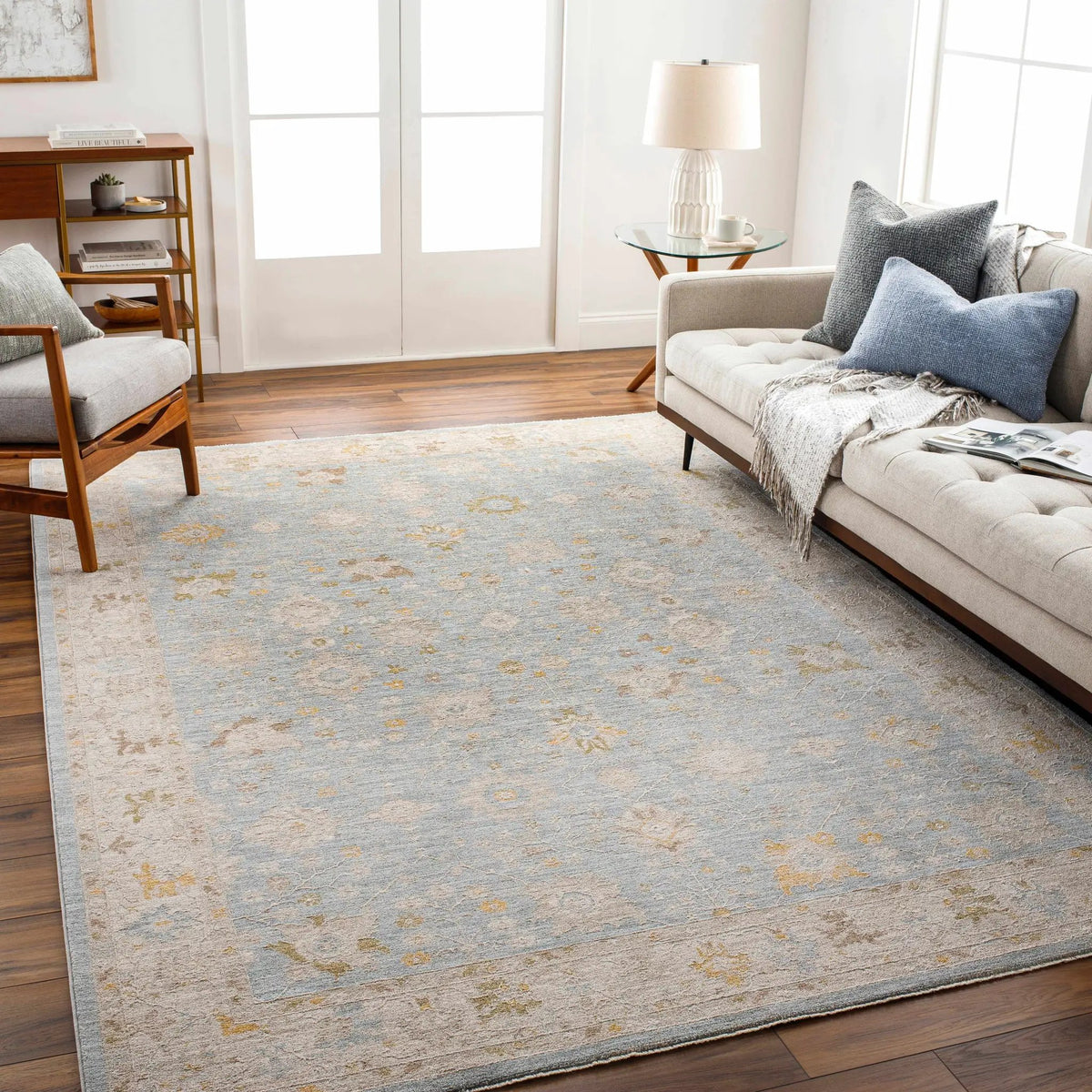 Kofi Thick Luxe Area Rug, installed in a room