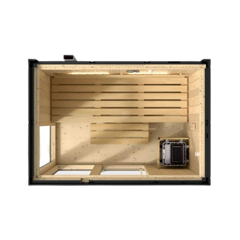 Kohler C1 Indoor Graphite Gray Freestanding Alcove Design Sauna Kit (SAK93182) by SAKSBY WHOLESALE