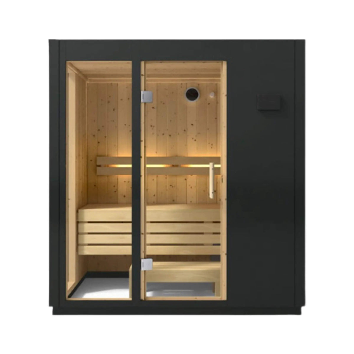 Kohler C1 Indoor Graphite Gray Freestanding Alcove Design Sauna Kit (SAK93182) by SAKSBY WHOLESALE