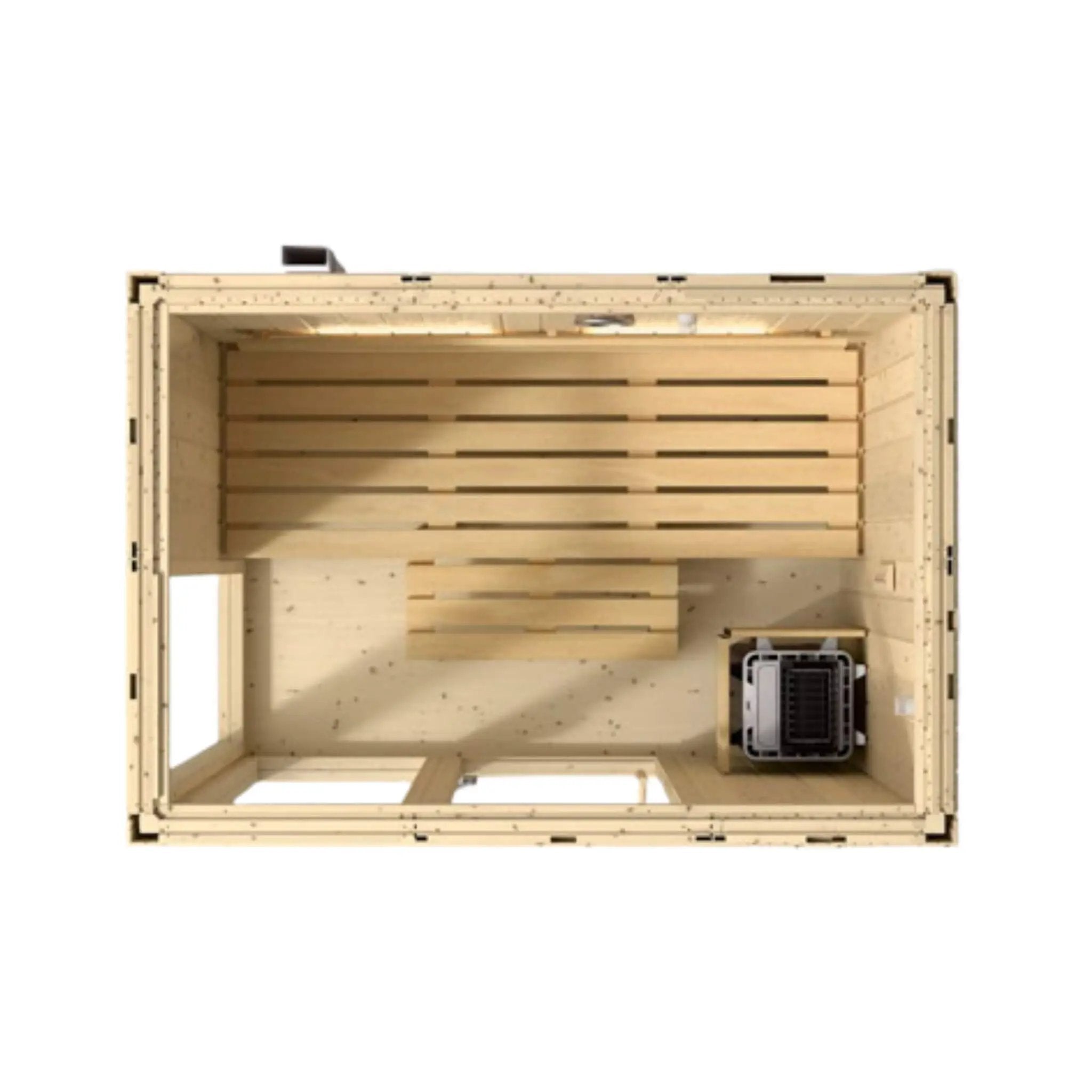 Kohler C1 Luxury Indoor Scandinavian Spruce Home Sauna Kit (SAK60418) by SAKSBY WHOLESALE