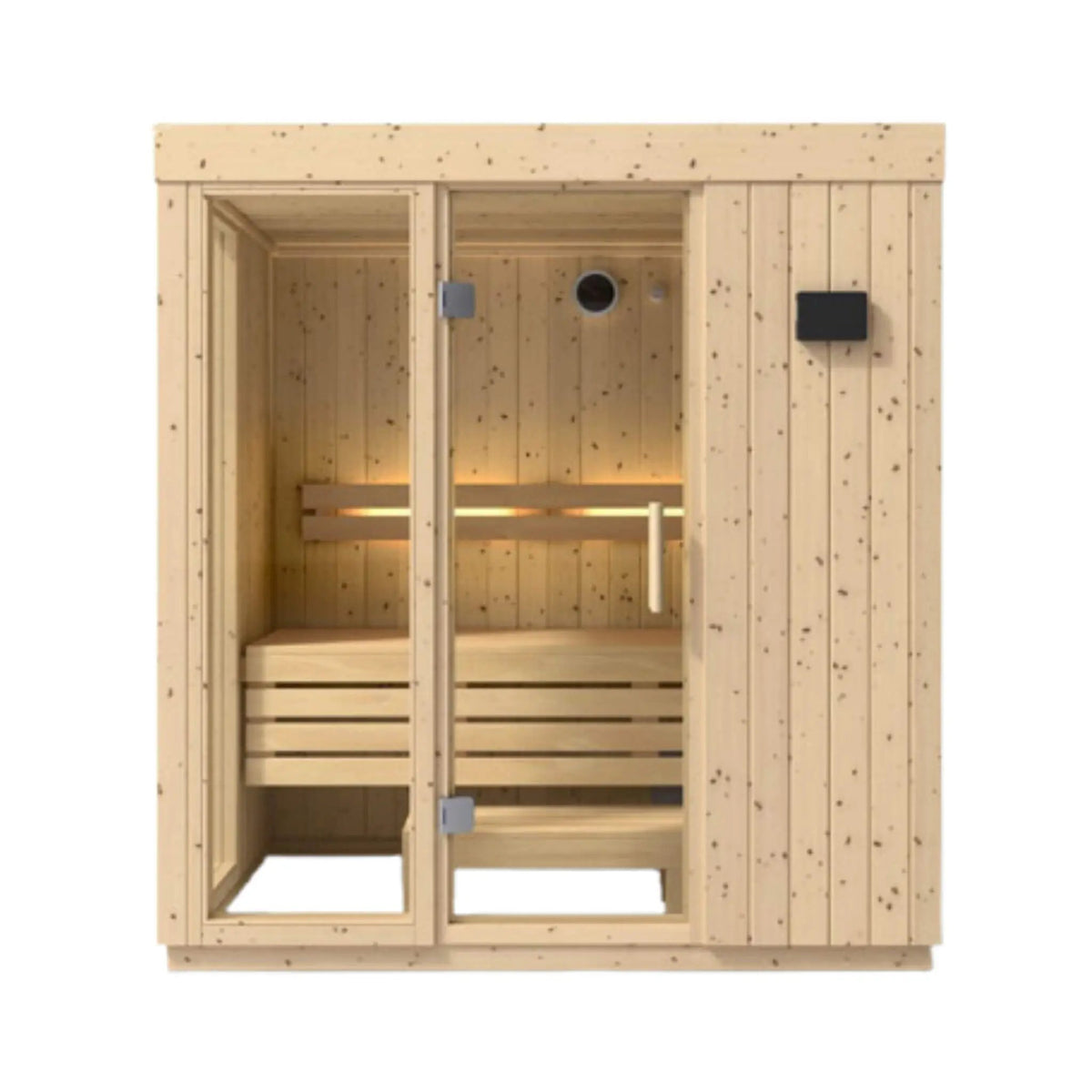 Kohler C1 Luxury Indoor Scandinavian Spruce Home Sauna Kit (SAK60418) by SAKSBY WHOLESALE