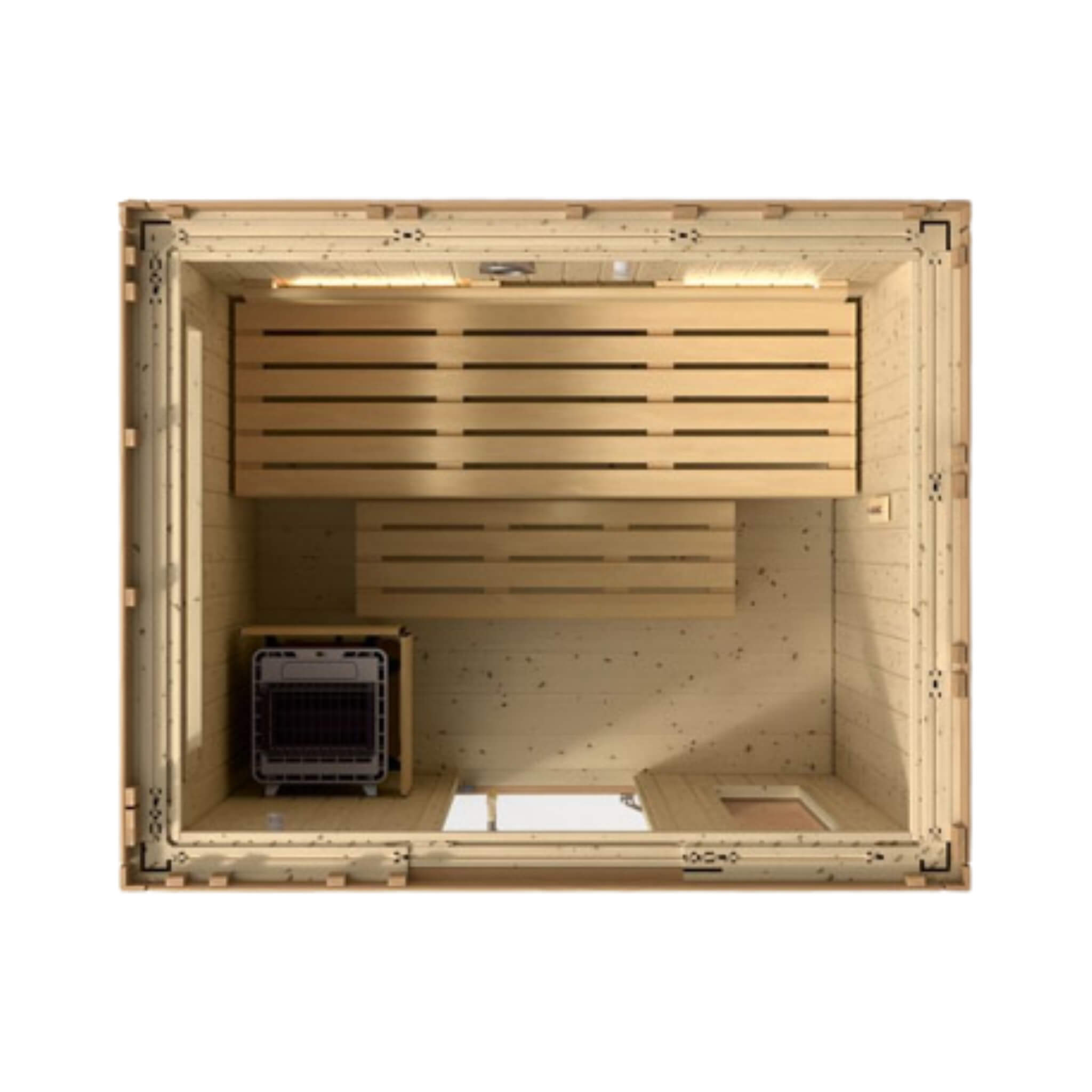 Kohler C2 Outdoor Douglas Fir Scandinavian Spruce Sauna Kit (SAK25973) by SAKSBY WHOLESALE
