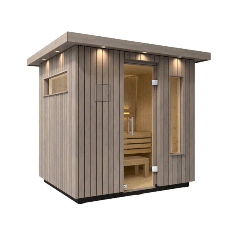 Kohler C2 Outdoor Weathered Gray Spruce Sauna Kit (SAK39184) by SAKSBY WHOLESALE
