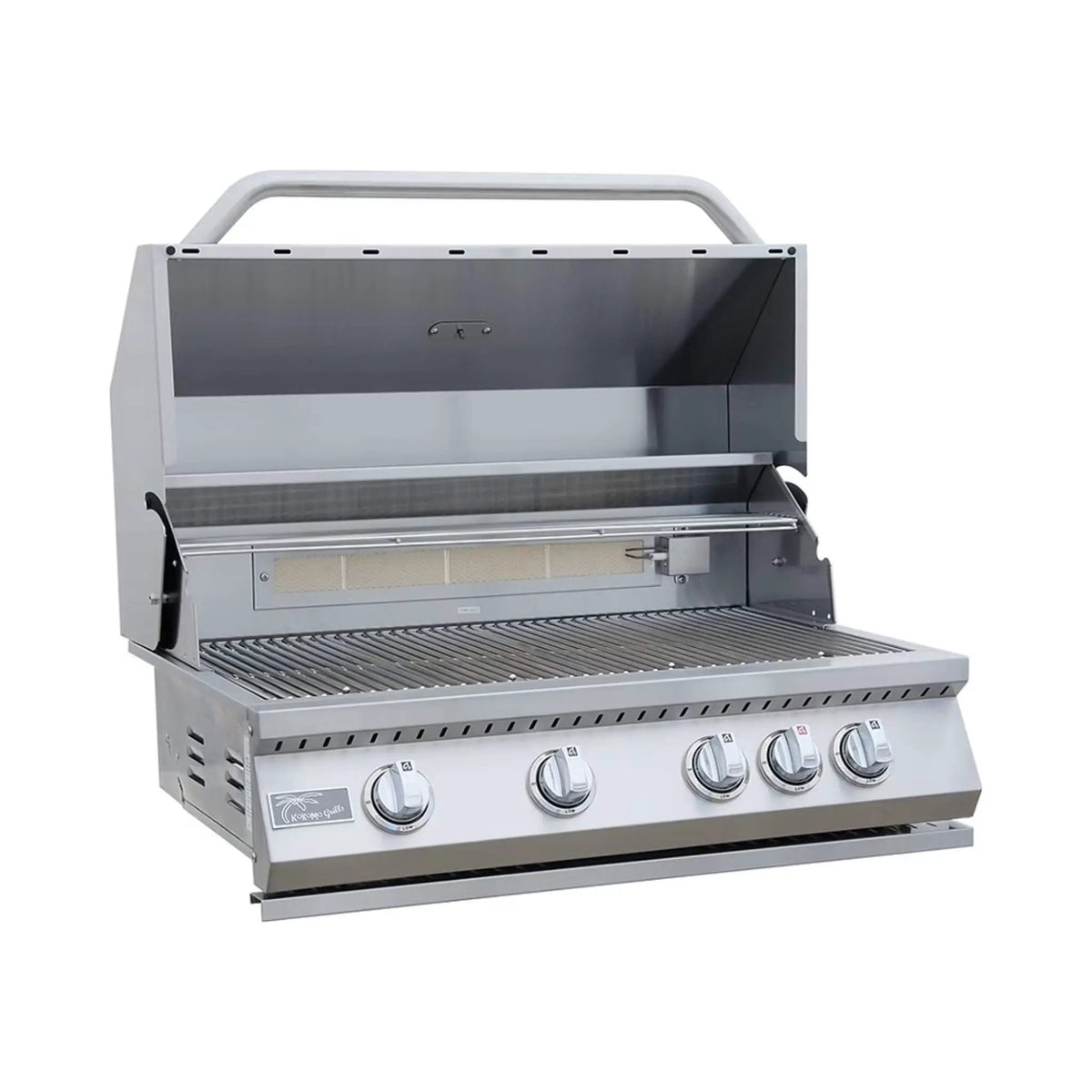 KoKoMo Grills 7FT Straight BBQ Island With Built-In BBQ And Refrigerator [Made-To-Order] (SAK46187) by SAKSBY WHOLESALE