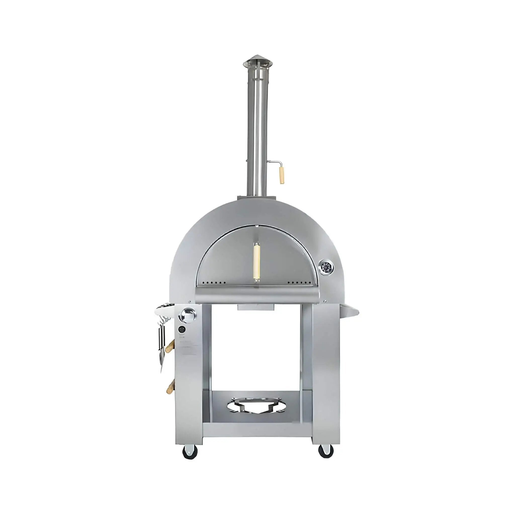 KoKoMo Grills Premium 32-Inch Stainless Steel Dual Fuel Gas Or Wood Fired Pizza Oven [KO-PIZZAOVEN] (SAK14753) by SAKSBY WHOLESALE