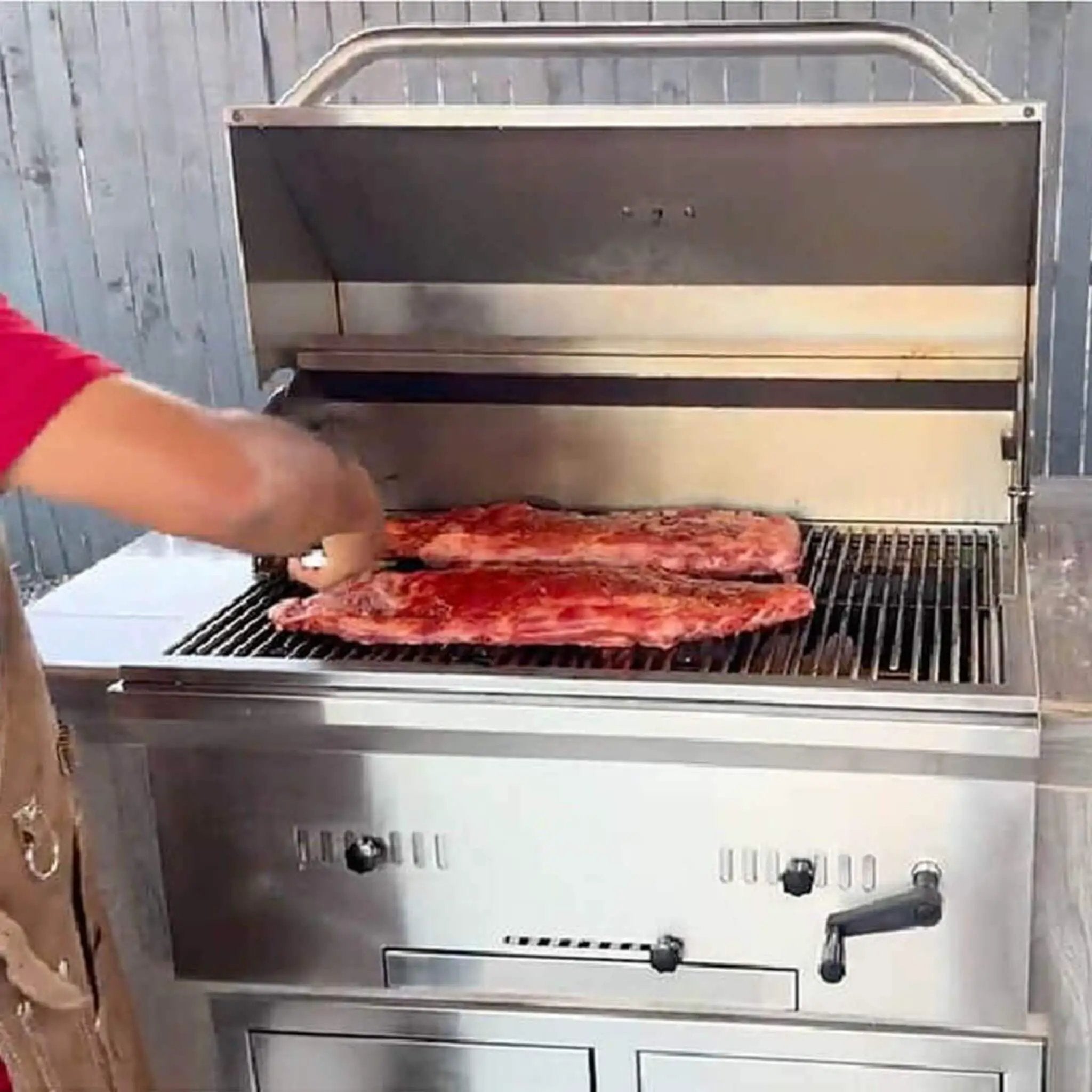 KoKoMo Grills Premium Built-In Charcoal Grill With 304 Stainless Steel And Adjustable Heat Tray, 32" (SAK32504) by SAKSBY WHOLESALE