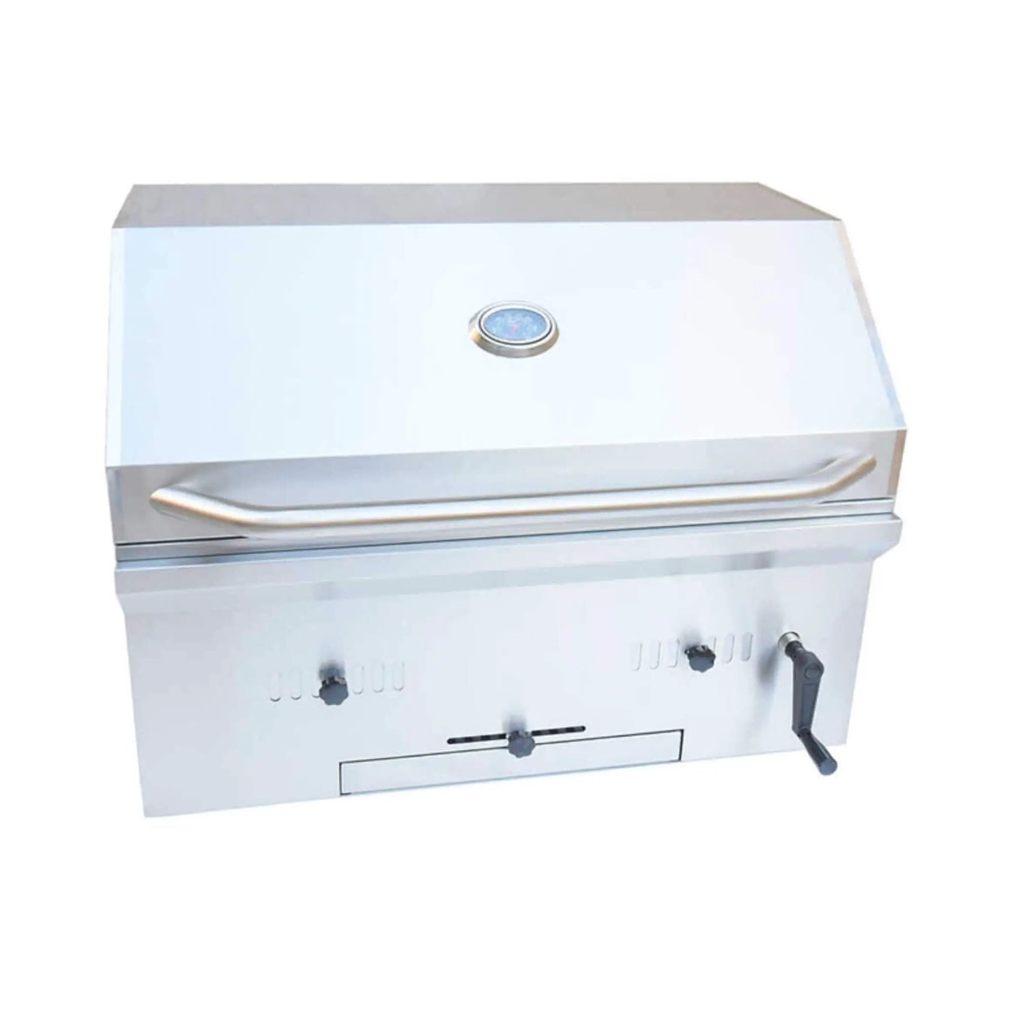 KoKoMo Grills Premium Built-In Charcoal Grill With 304 Stainless Steel And Adjustable Heat Tray, 32" (SAK32504) by SAKSBY WHOLESALE