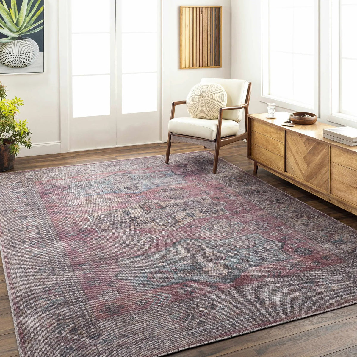 Konak Washable Area Rug - Clearance, installed in a room 3