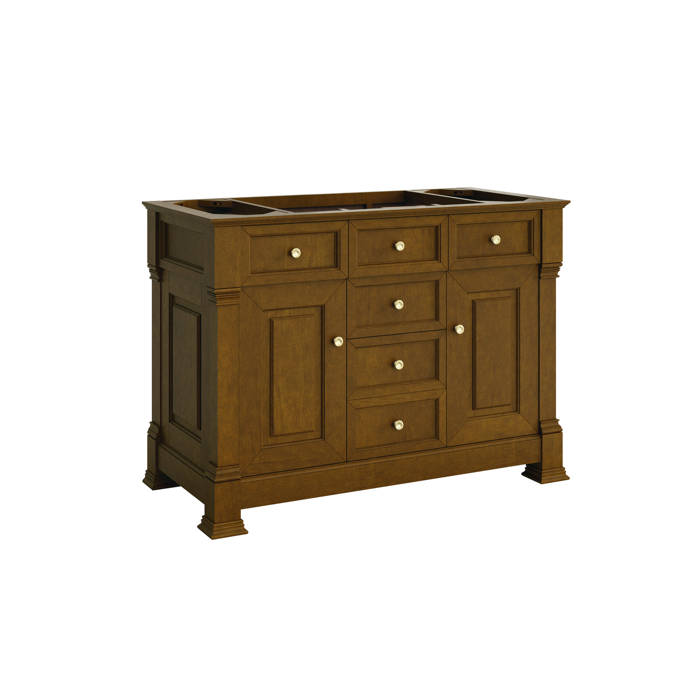 James Martin Brookfield 48" Single Bathroom Vanity, Honey Oak, cabinet without a countertop