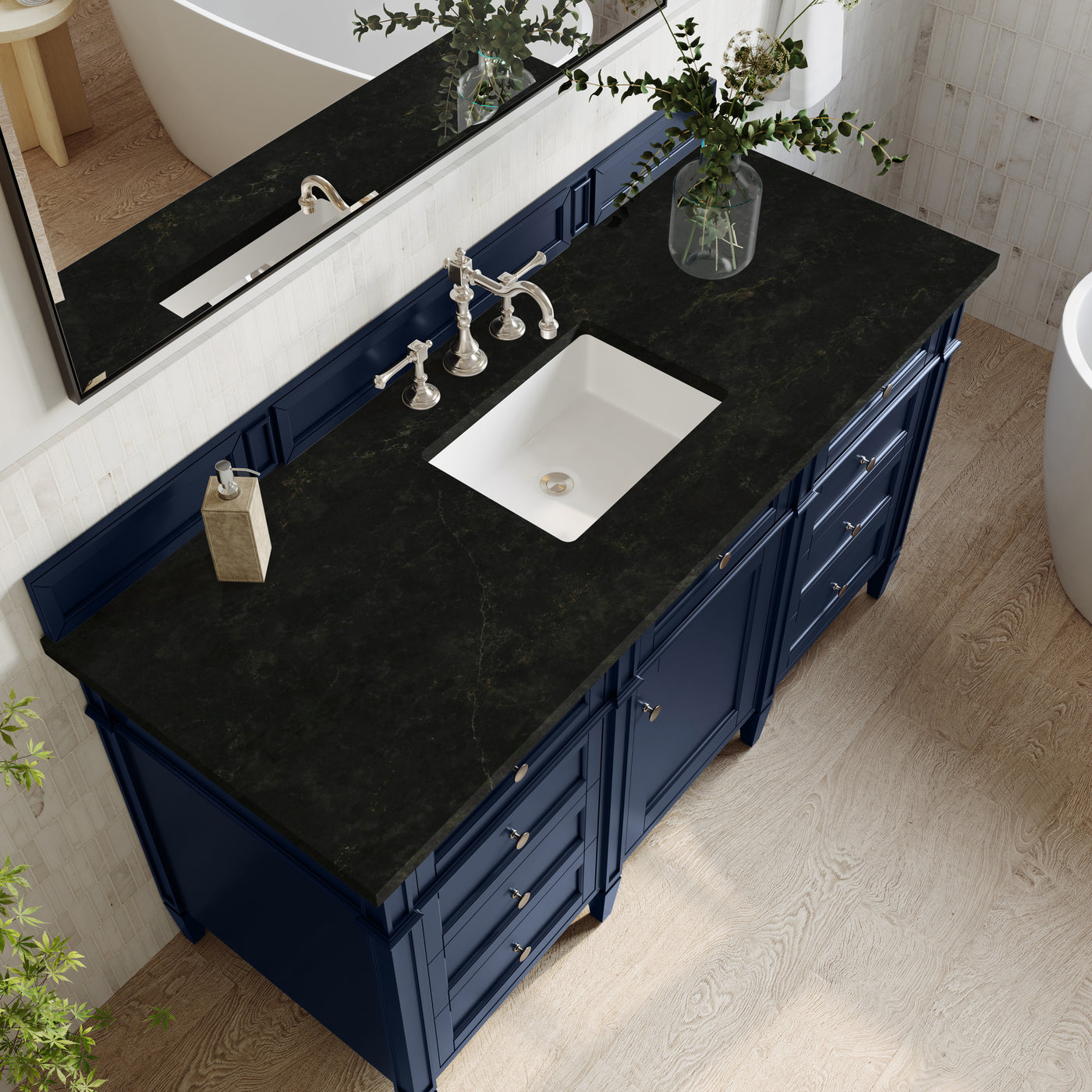 James Martin Brittany 60" Single Bathroom Vanity, Victory Blue, view 32