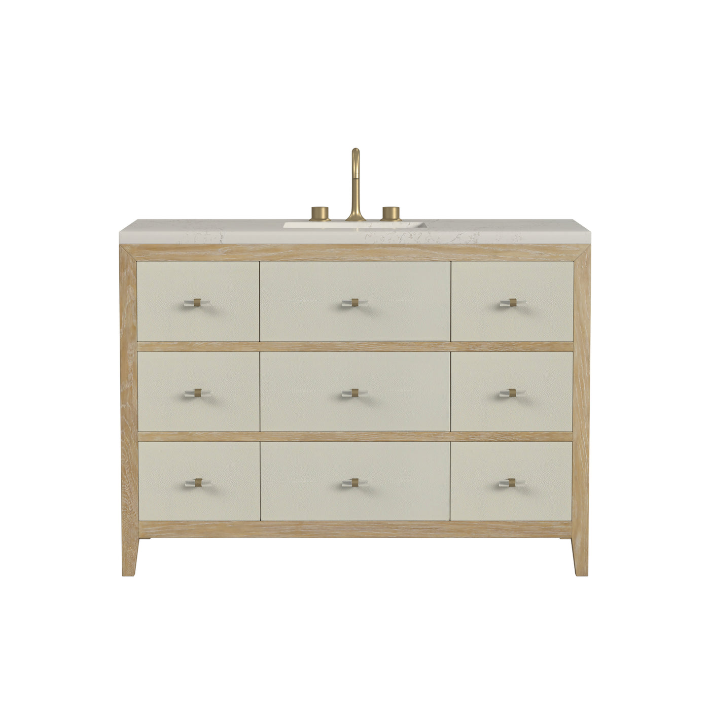 James Martin Celeste 48" Single Bathroom Vanity, Sunwashed Oak with Embossed Shagreen Drawer Fronts, view 33