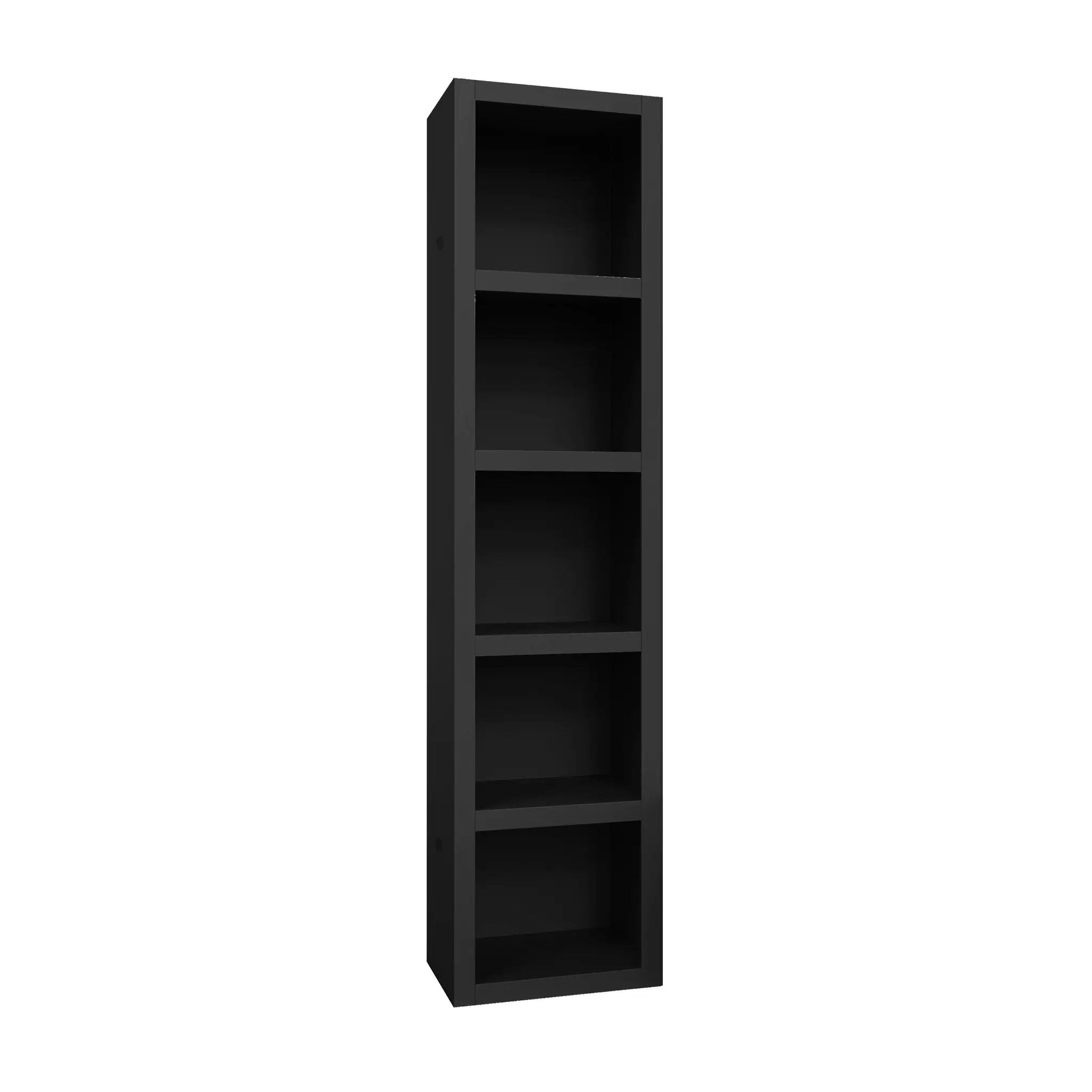 Easy-Lift Twin Murphy Wall Bed in Black with Two Bookshelves by Sharicks