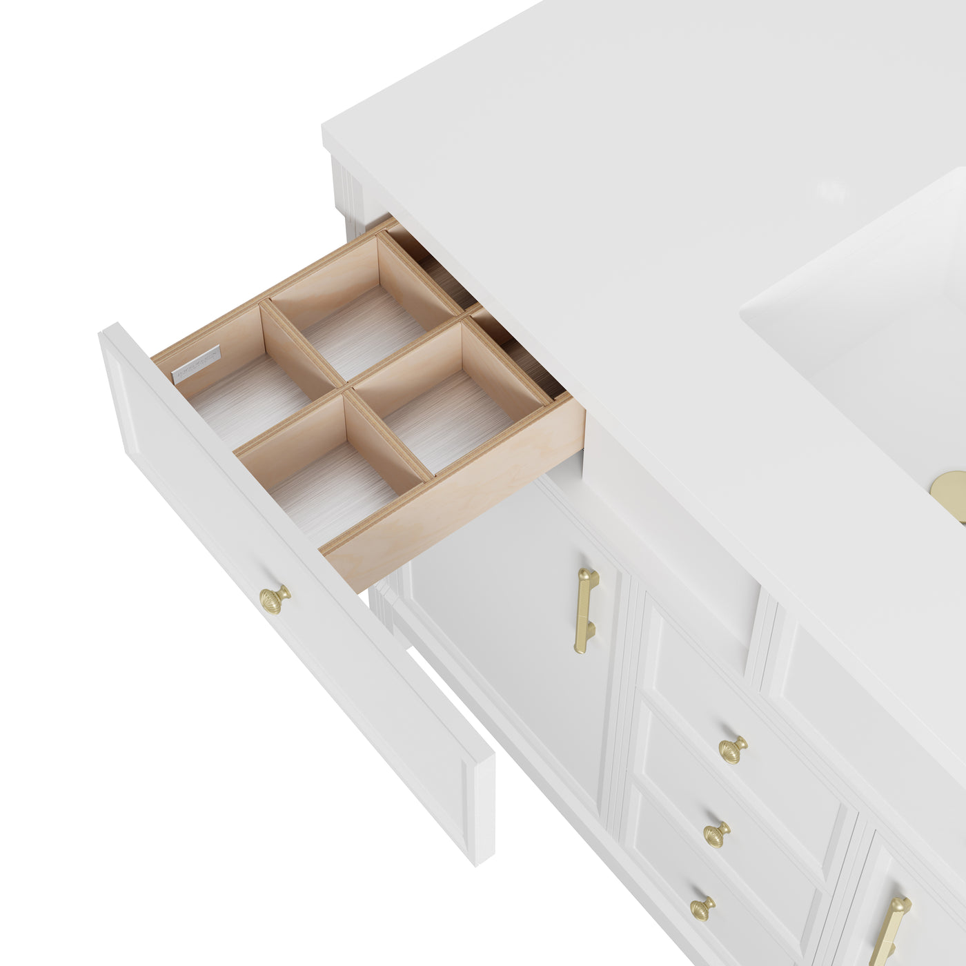 James Martin Bellshire 48" Single Bathroom Vanity, Bright White, view 28