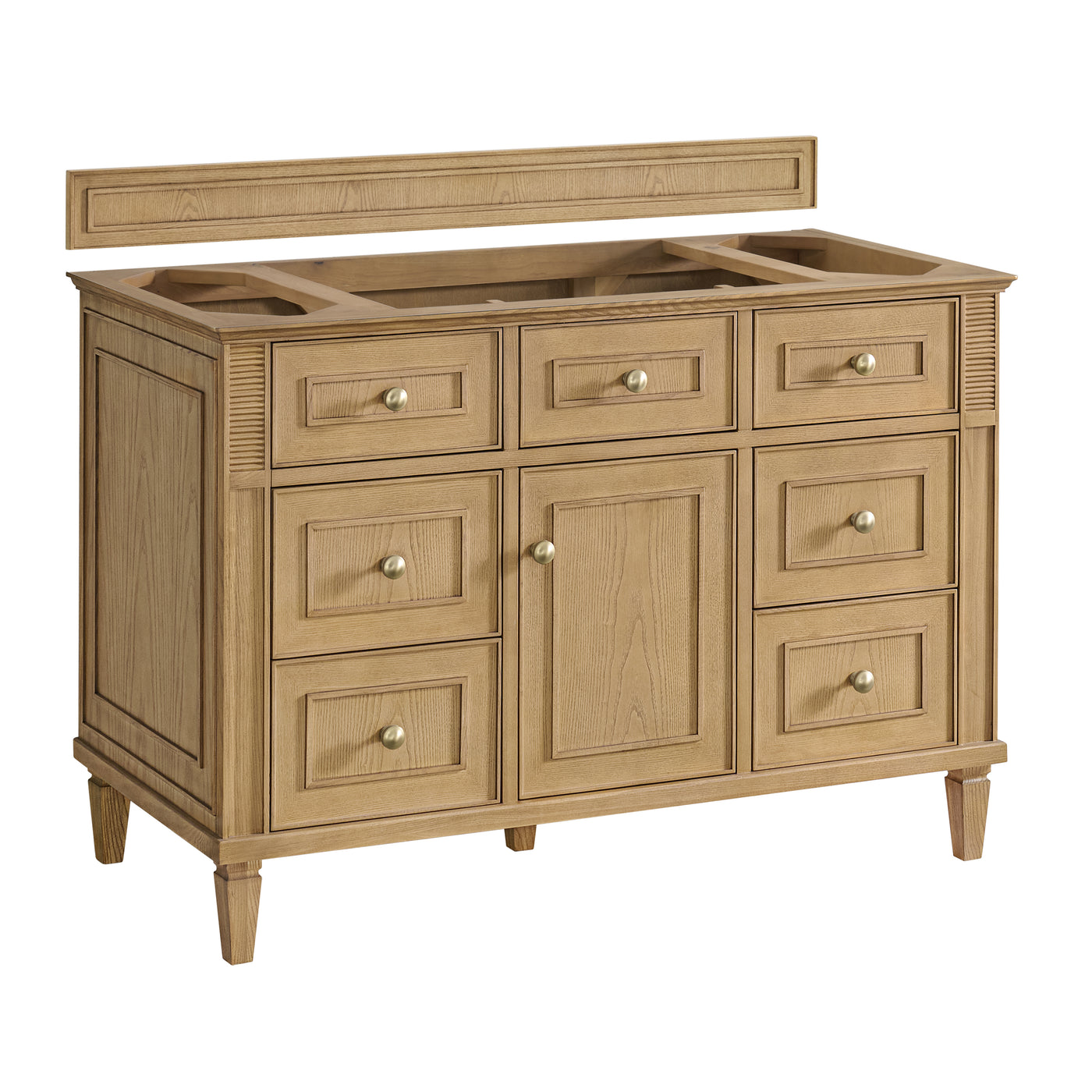 James Martin Lorelai 48" Single Bathroom Vanity, Light Natural Oak, cabinet without a countertop
