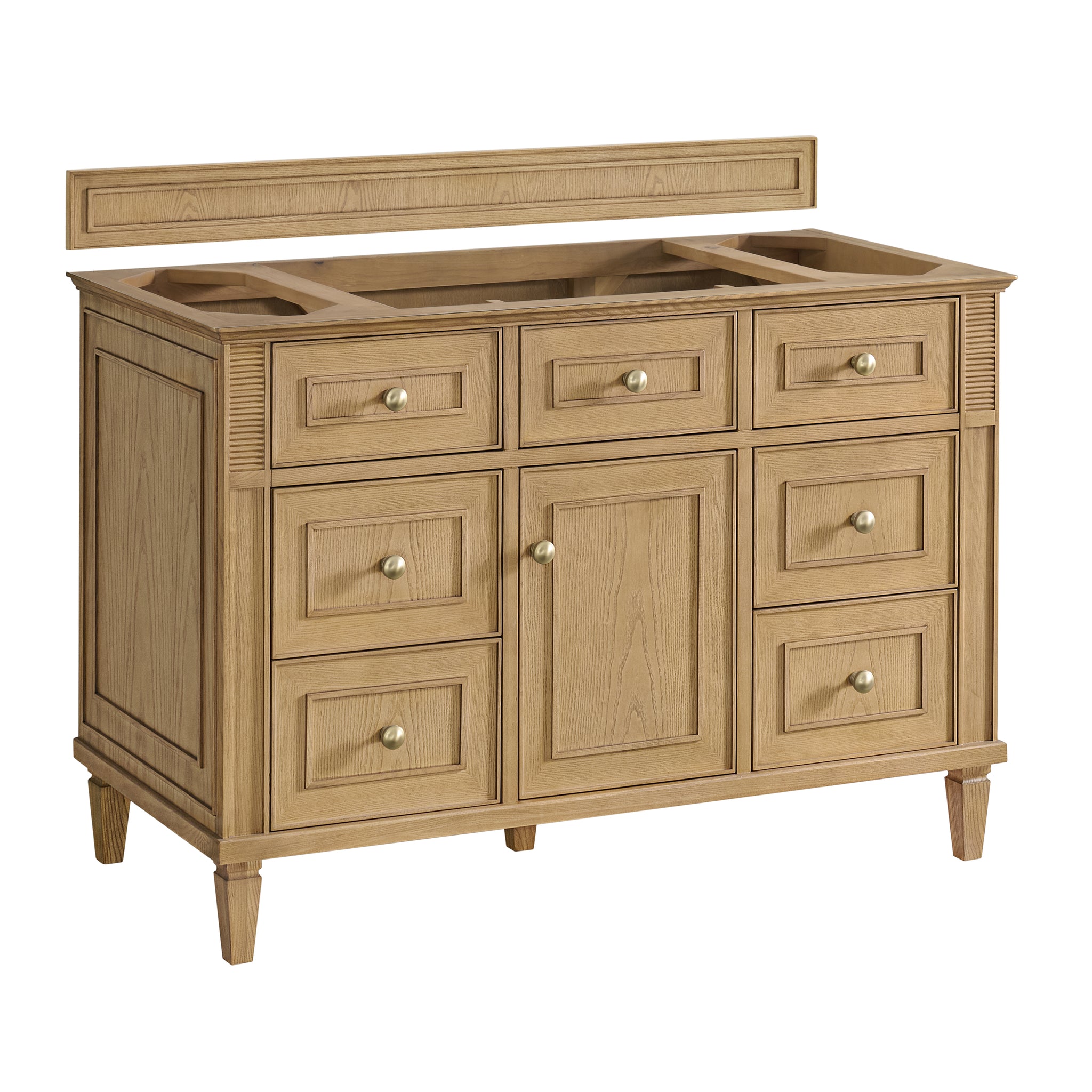 James Martin Lorelai 48" Single Bathroom Vanity, Light Natural Oak, cabinet without a countertop
