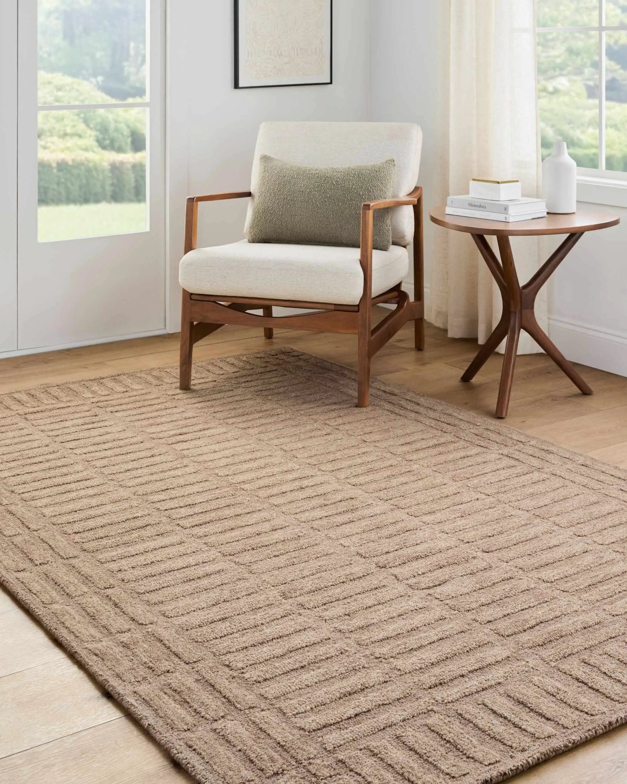 Birger Beige Area Rug by Boutique Rugs