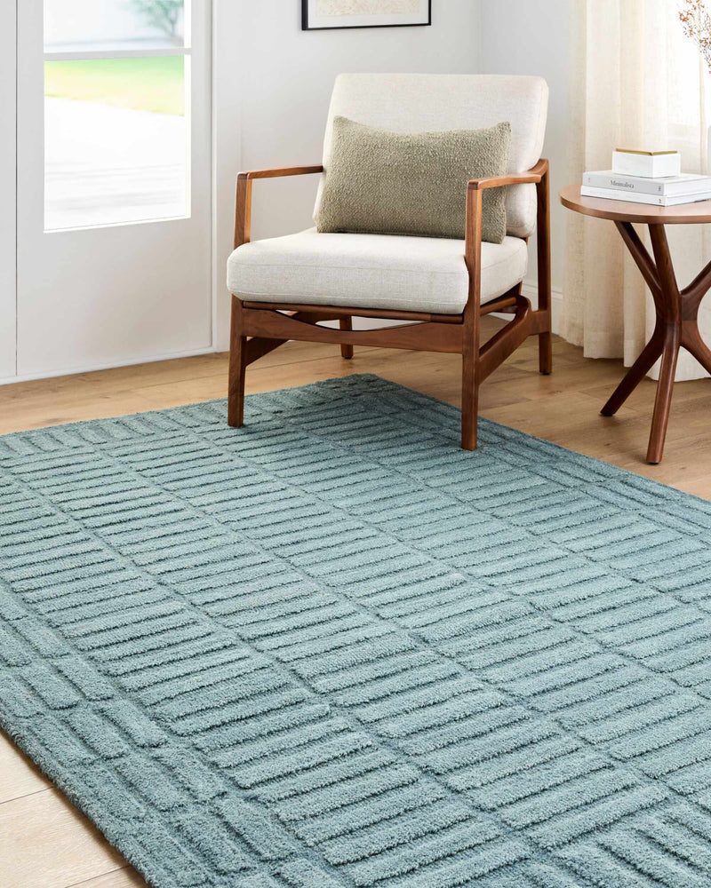 Birger Slate Blue Area Rug by Boutique Rugs