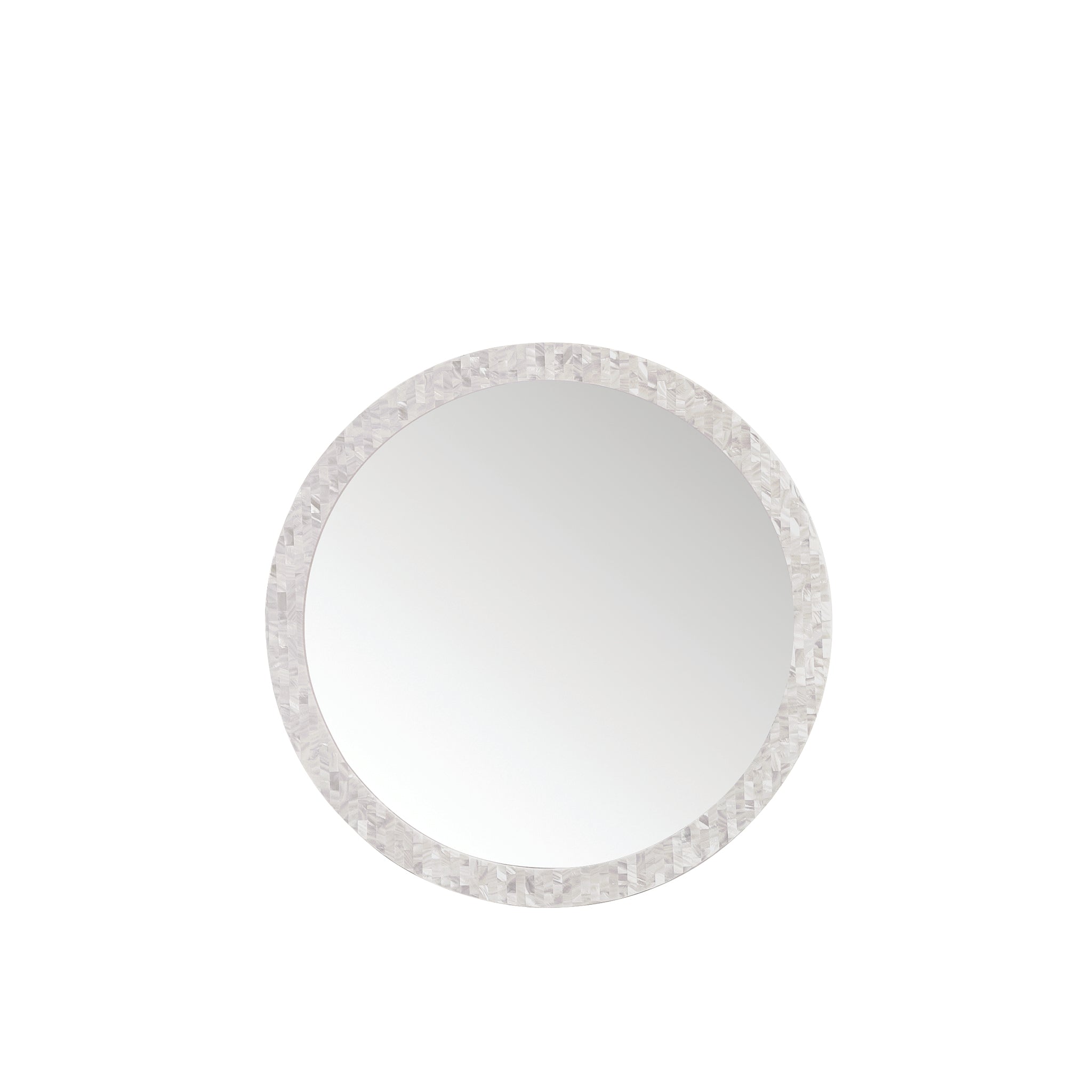 James Martin Callie 30" Mirror, White Mother of Pearl