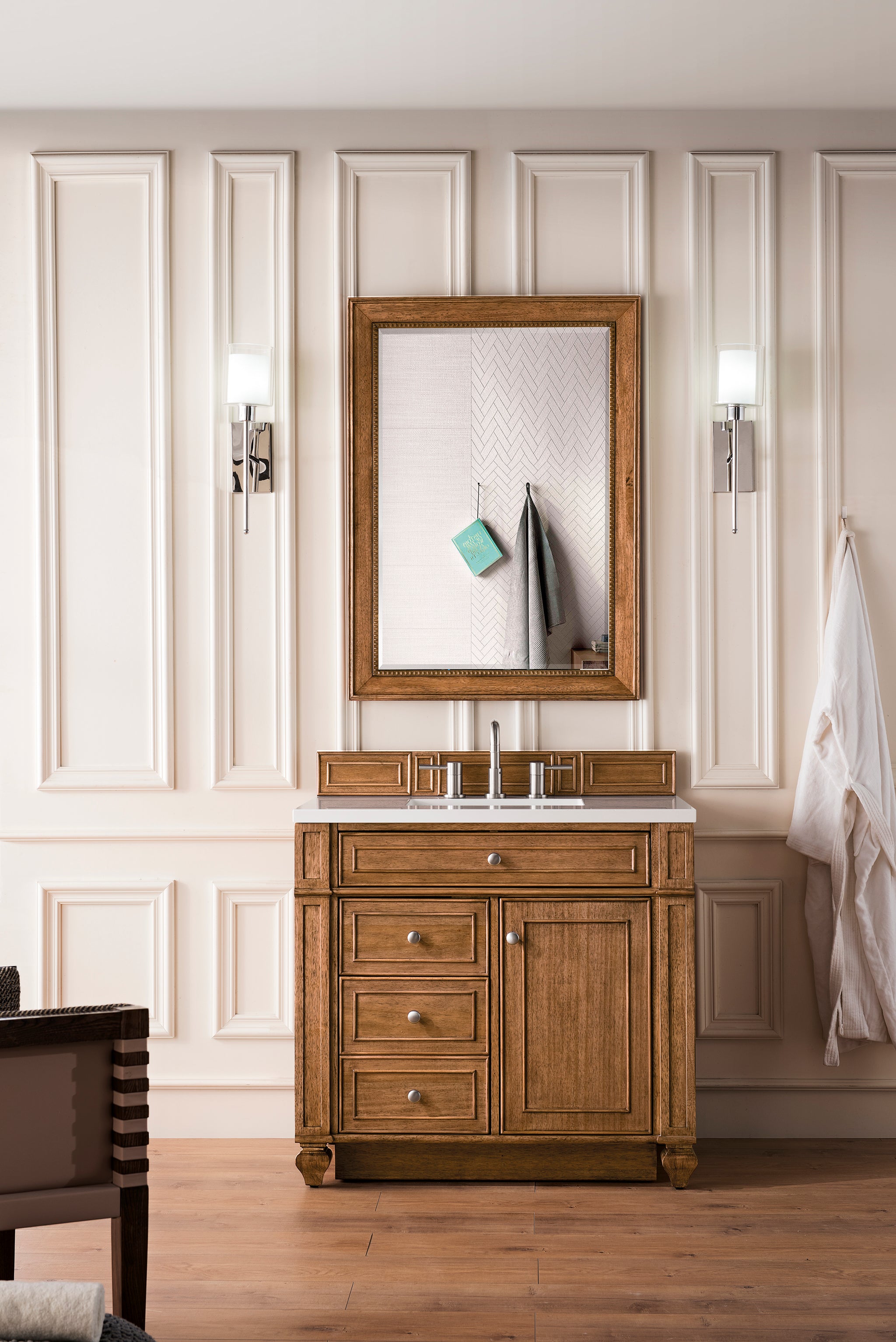 James Martin Bristol 36" Single Bathroom Vanity, Saddle Brown, view 16