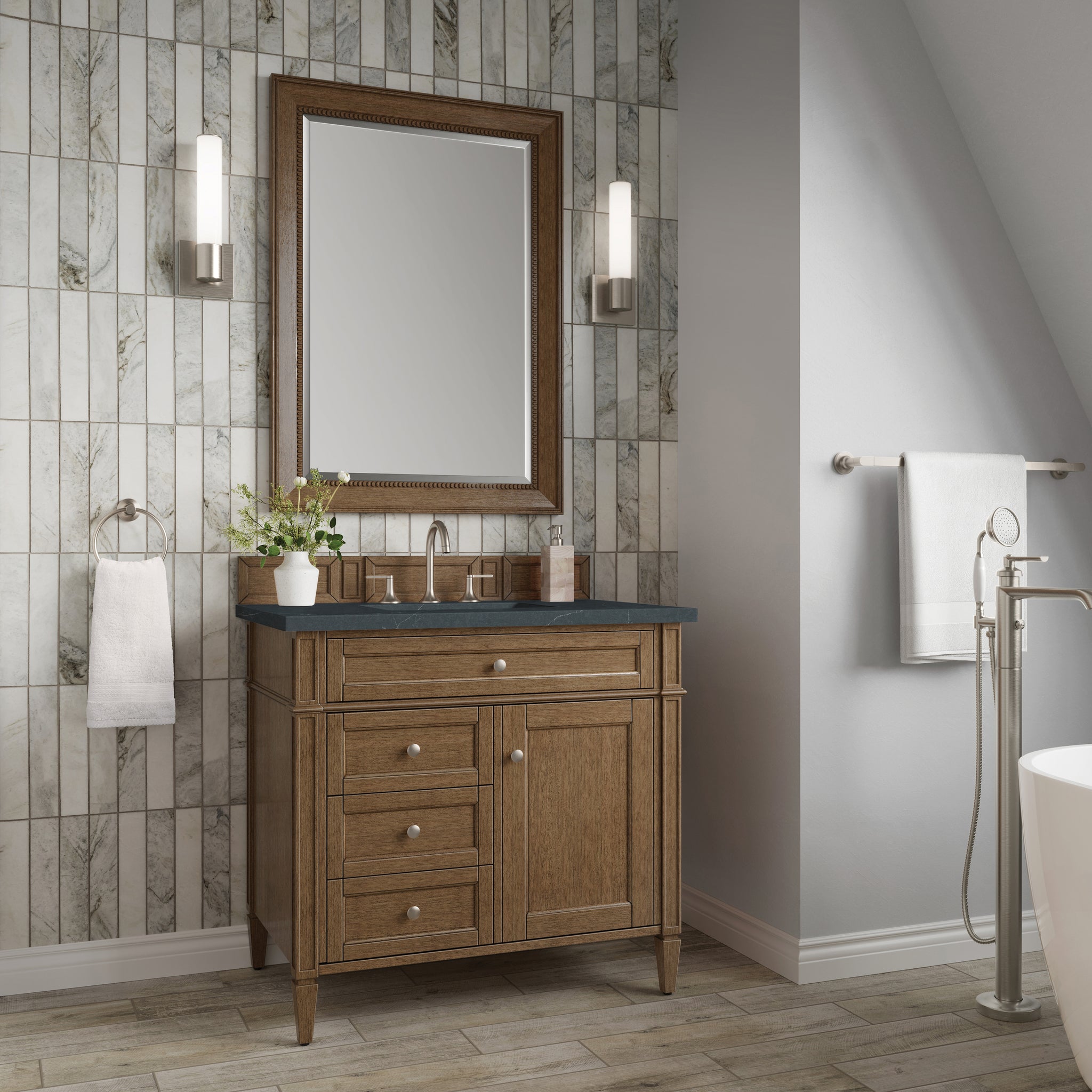James Martin Brittany 36" Single Bathroom Vanity, Saddle Brown, view 21