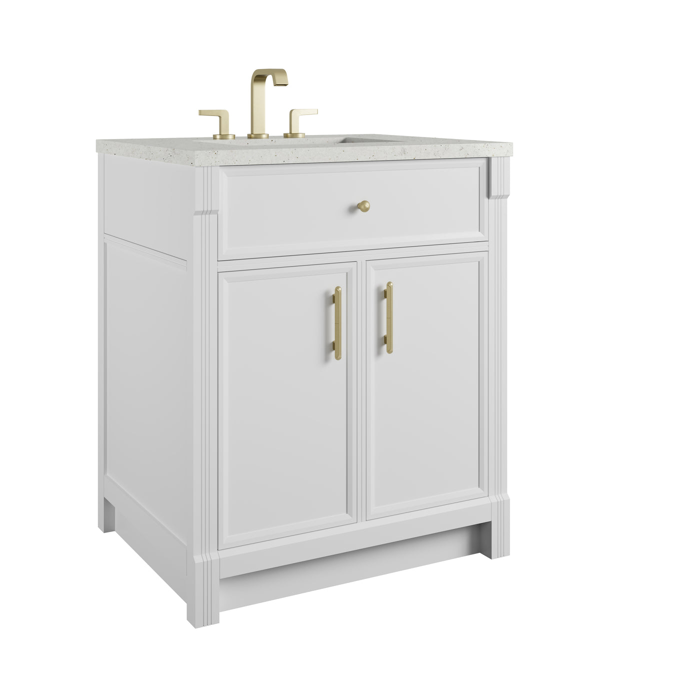 James Martin Bellshire 30" Single Bathroom Vanity, Bright White, view 27
