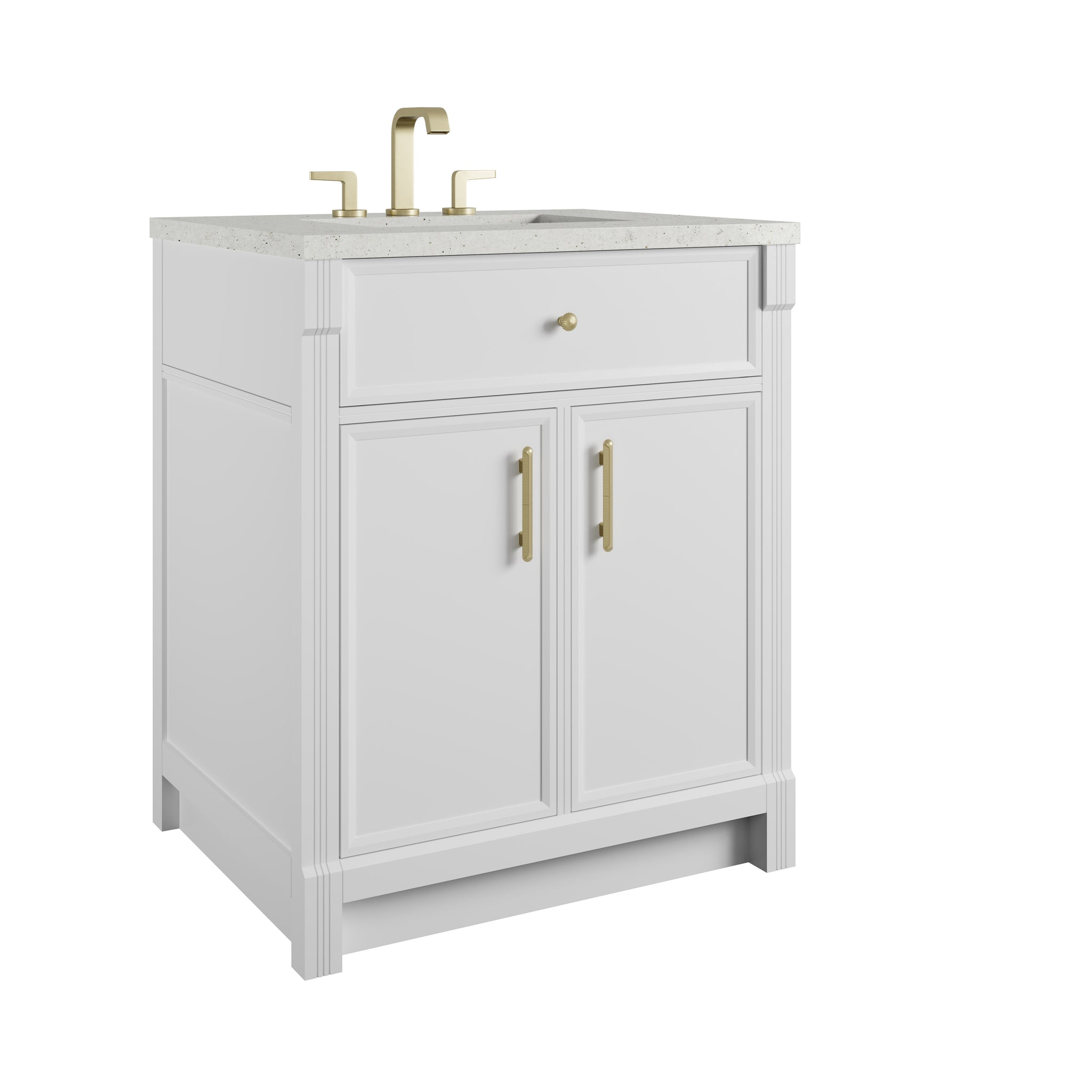 James Martin Bellshire 30" Single Bathroom Vanity, Bright White, view 27