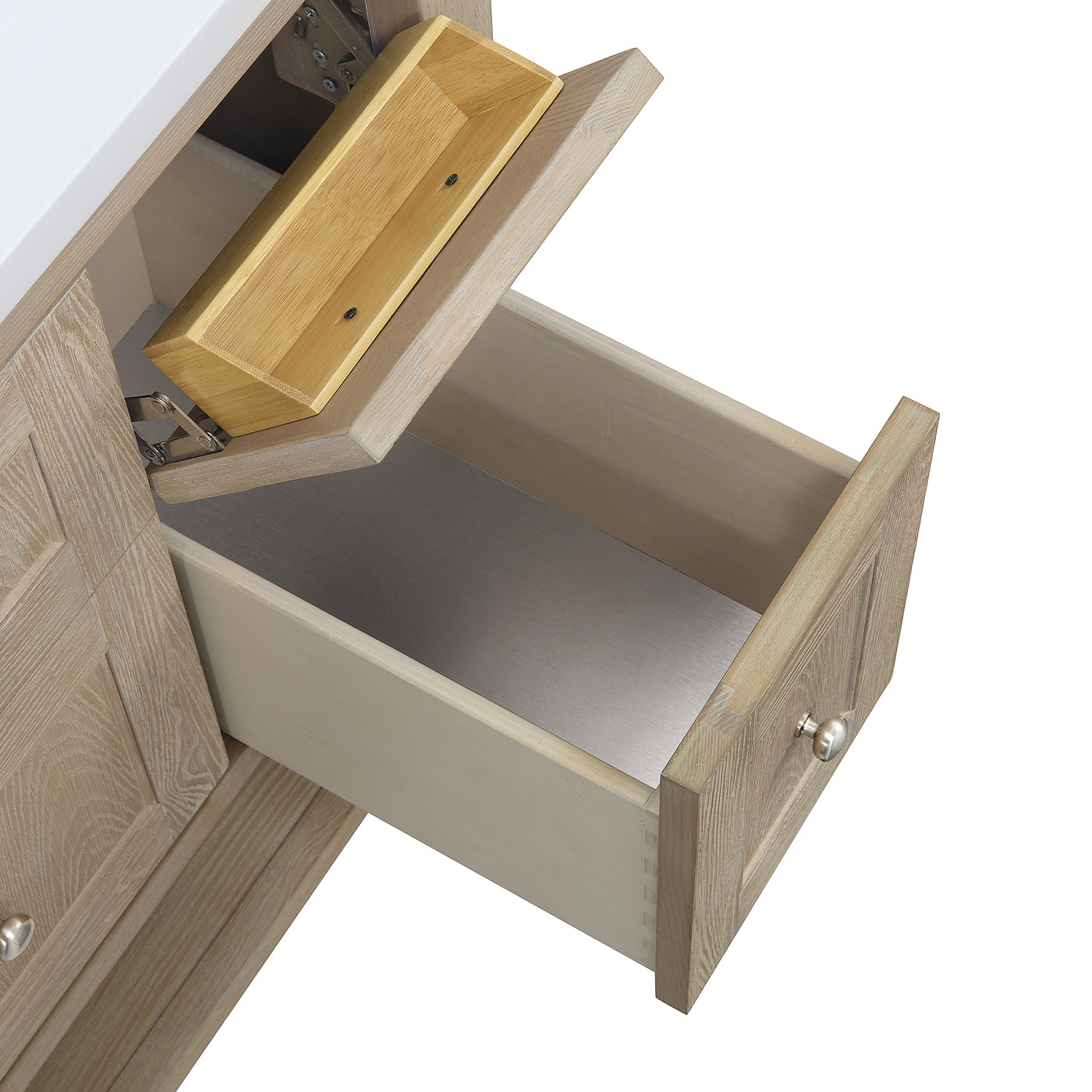 James Martin Breckenridge 36" Single Bathroom Vanity, Whitewashed Oak, view 20