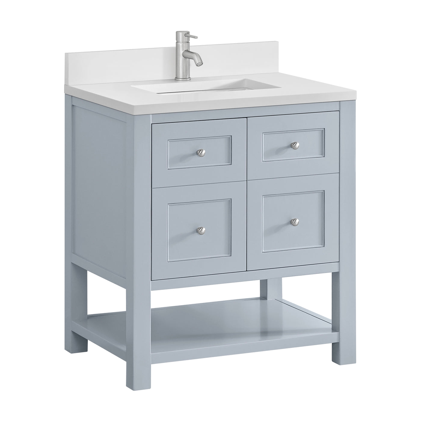 James Martin Breckenridge 30" Single Bathroom Vanity, Serenity Blue, view 37
