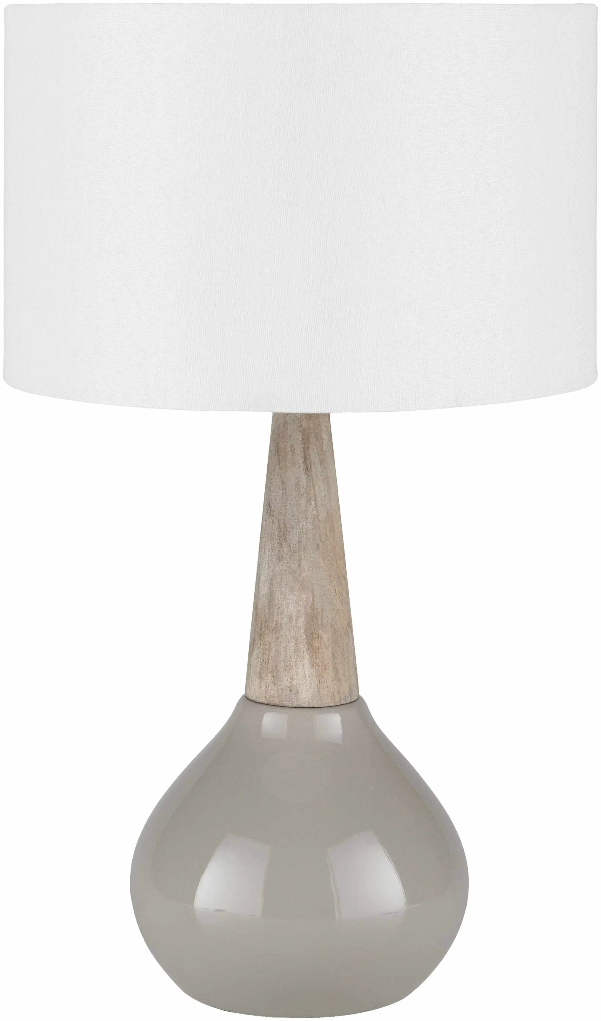 Hydesville Gray Ceramic Table Lamp - Clearance by Boutique Rugs