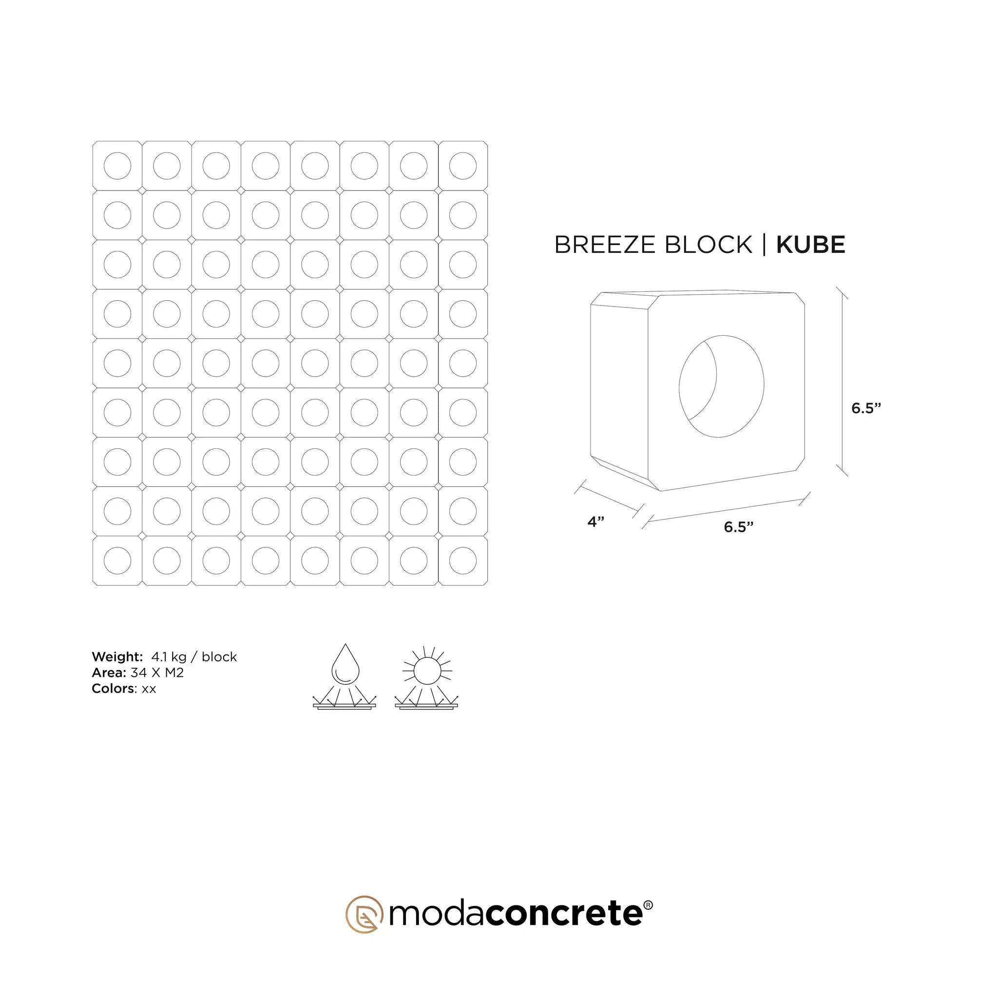 KUBE Breeze Block by ModaConcrete - Direct source for architectural and precast concrete