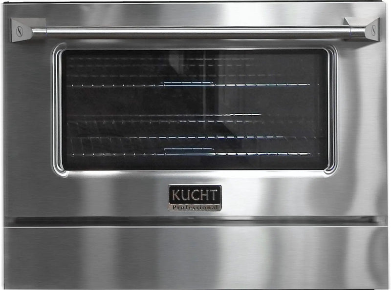 Kucht 30" Gas Range in Stainless Steel with Silver Oven Door, KNG301-S by Farmhouse Kitchen and Bath