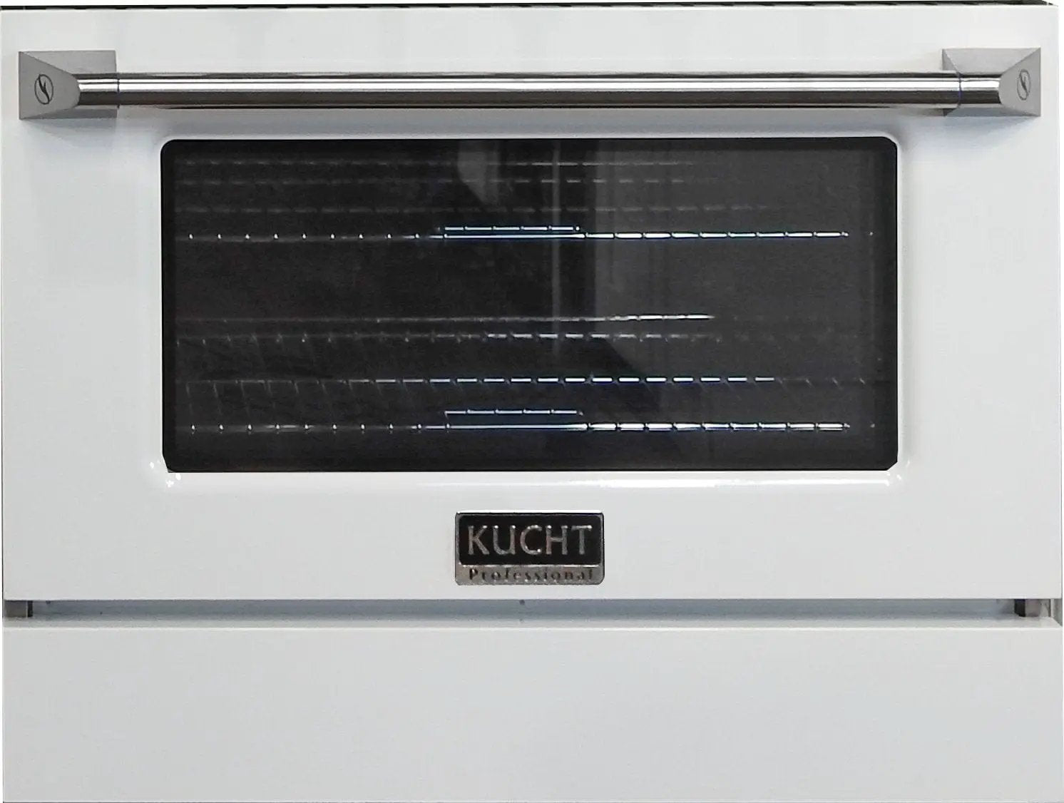 Kucht 30" Gas Range in Stainless Steel with White Oven Door, KNG301-W by Farmhouse Kitchen and Bath
