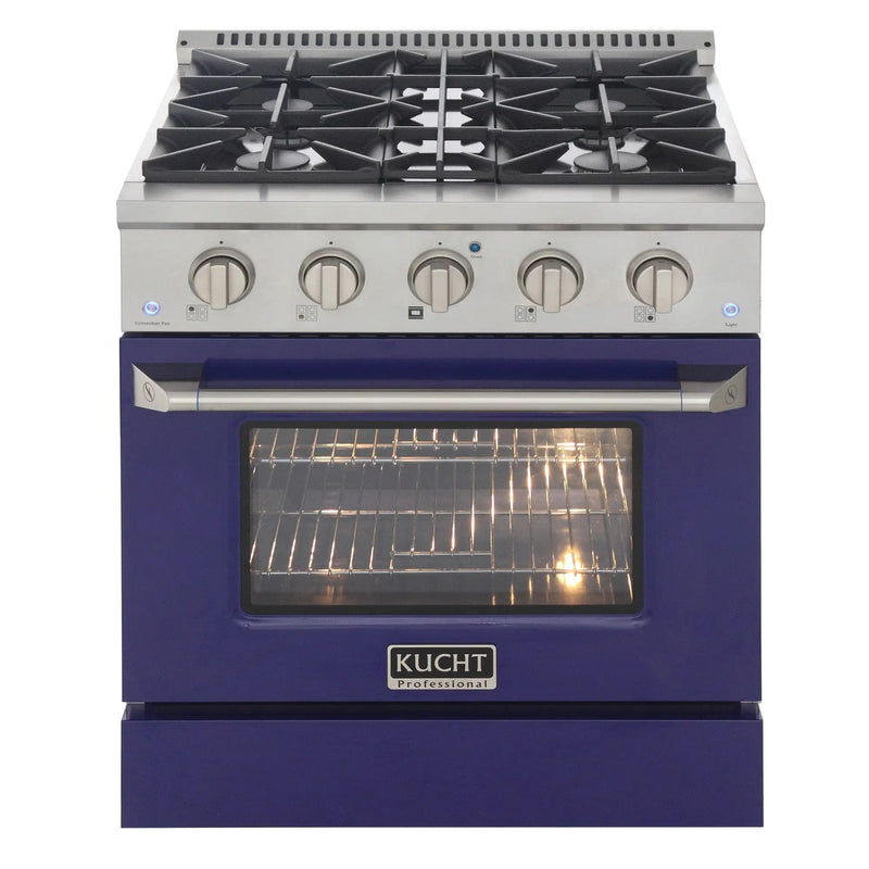 Kucht 30” Pro-Style Kitchen Dual Fuel Range - KDF302/LP-B by Farmhouse Kitchen and Bath