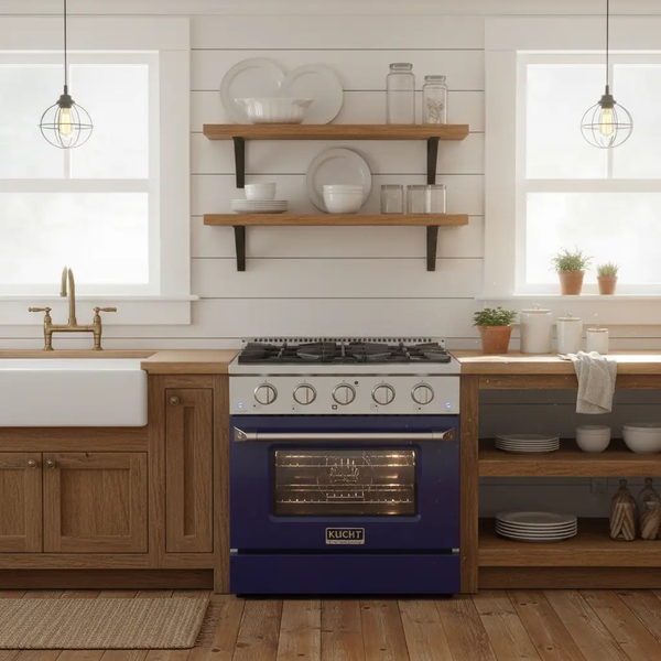 Kucht 30” Pro-Style Kitchen Dual Fuel Range - KDF302/LP-B