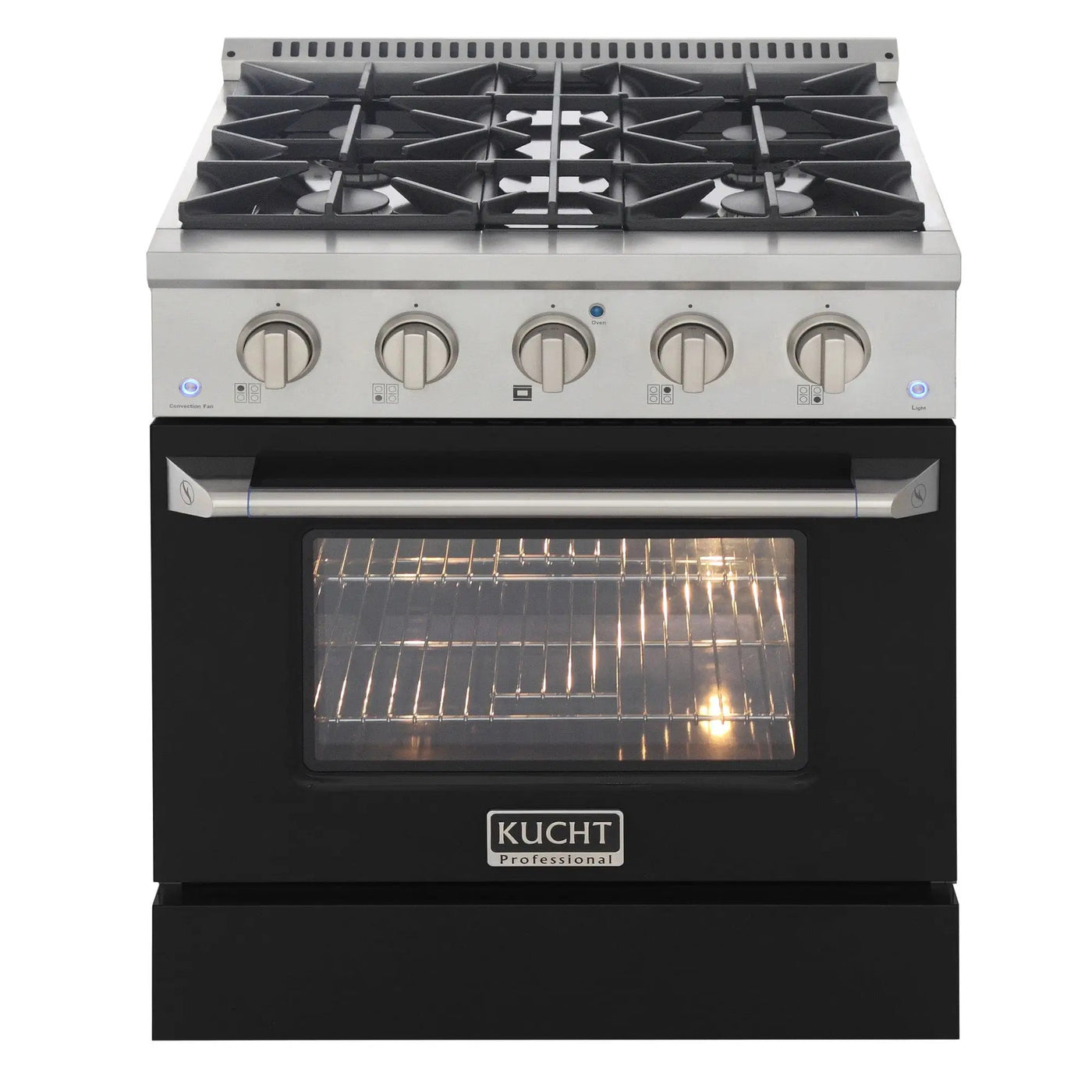 Kucht 30” Pro-Style Kitchen Dual Fuel Range - KDF302/LP-B by Farmhouse Kitchen and Bath