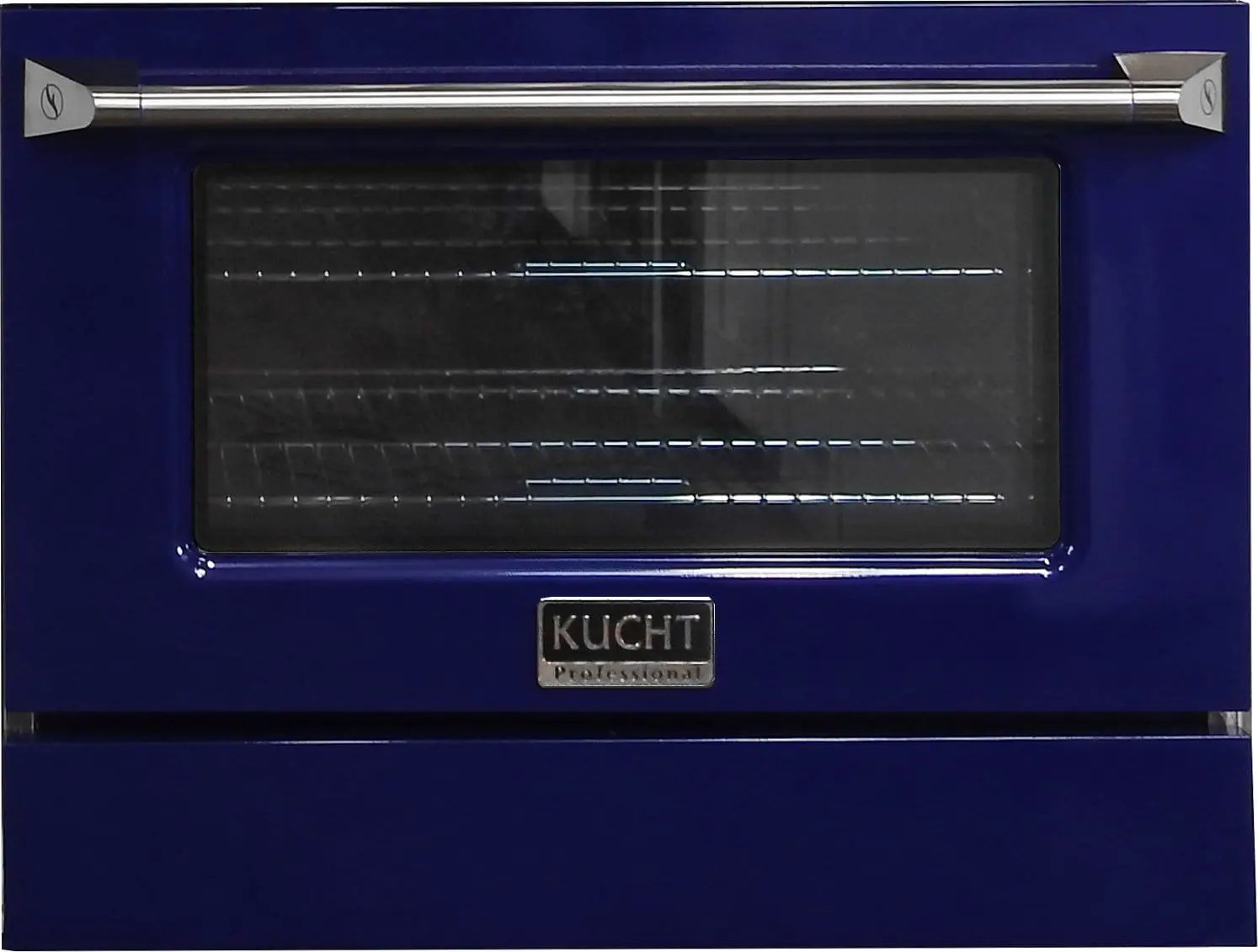 Kucht 36" Gas Range, Stainless Steel with Blue Oven Door, KNG361-B by Farmhouse Kitchen and Bath