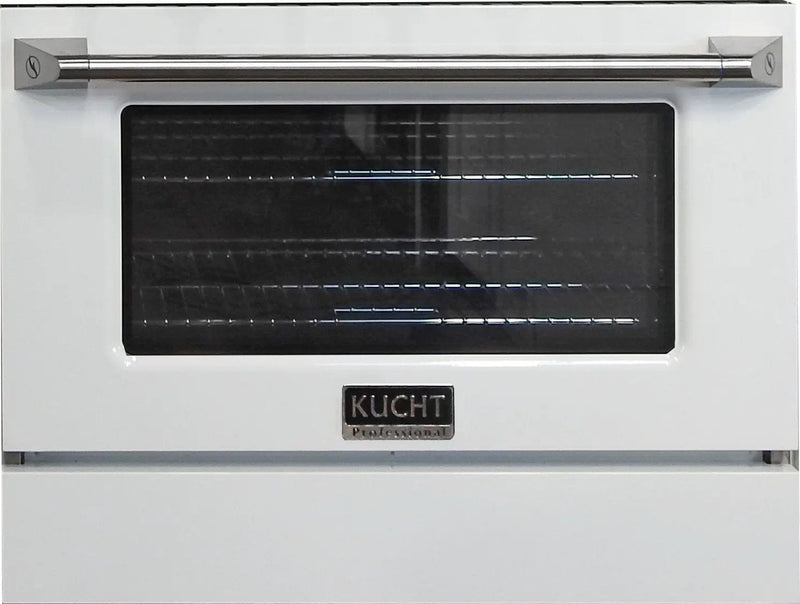 Kucht 36" Gas Range, Stainless Steel with White Oven Door, KNG361-W by Farmhouse Kitchen and Bath